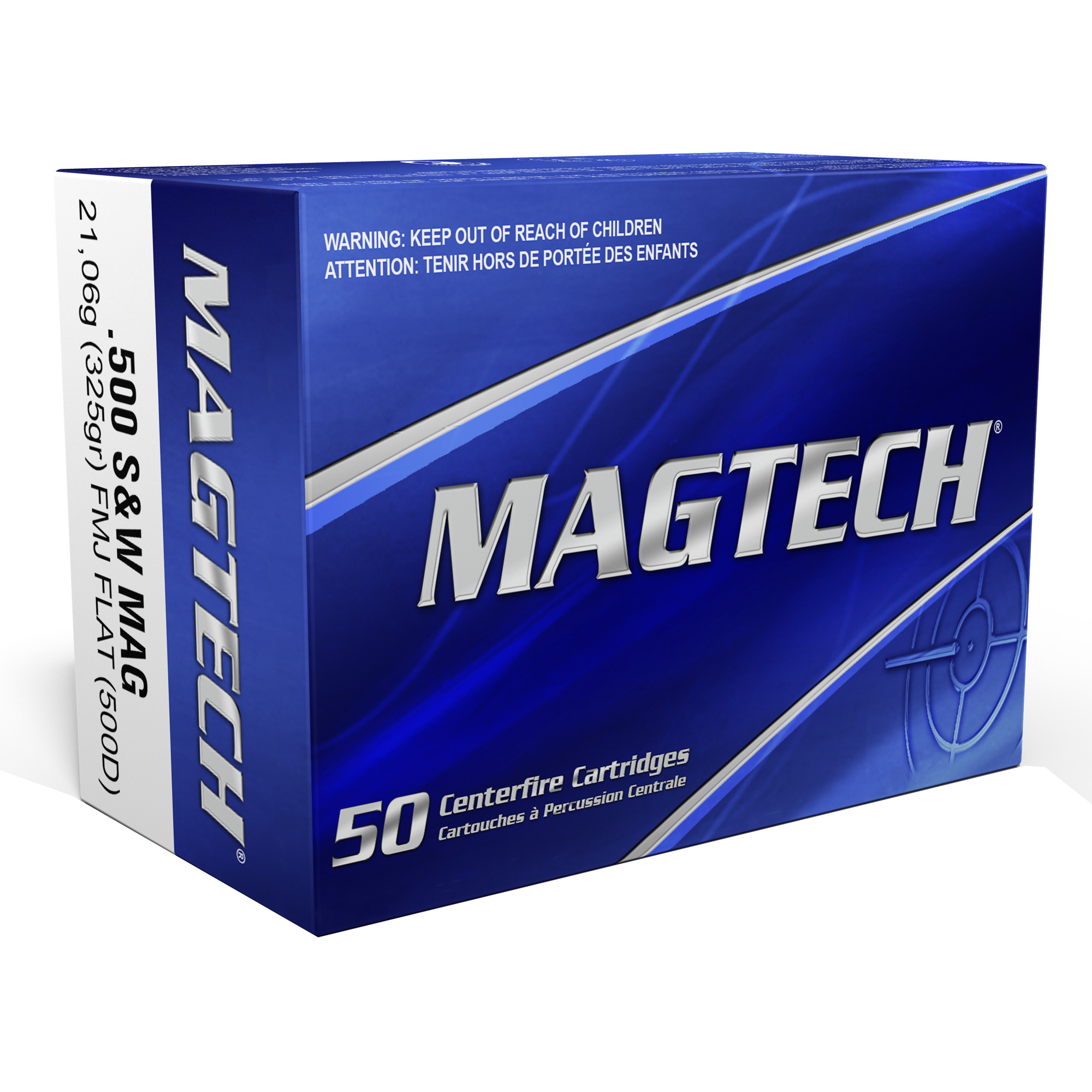 Magtech 500 S&w 325 Grain FMJ 20/500 bulk ammo product image