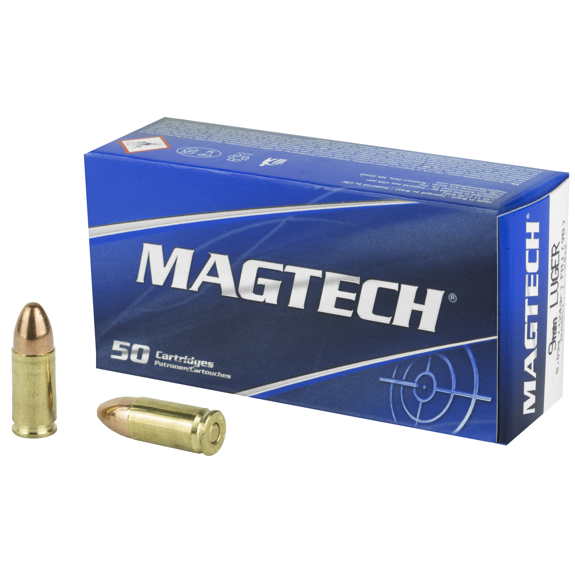 Magtech 9mm 124 Grain FMJ 50/1000 bulk ammo product image