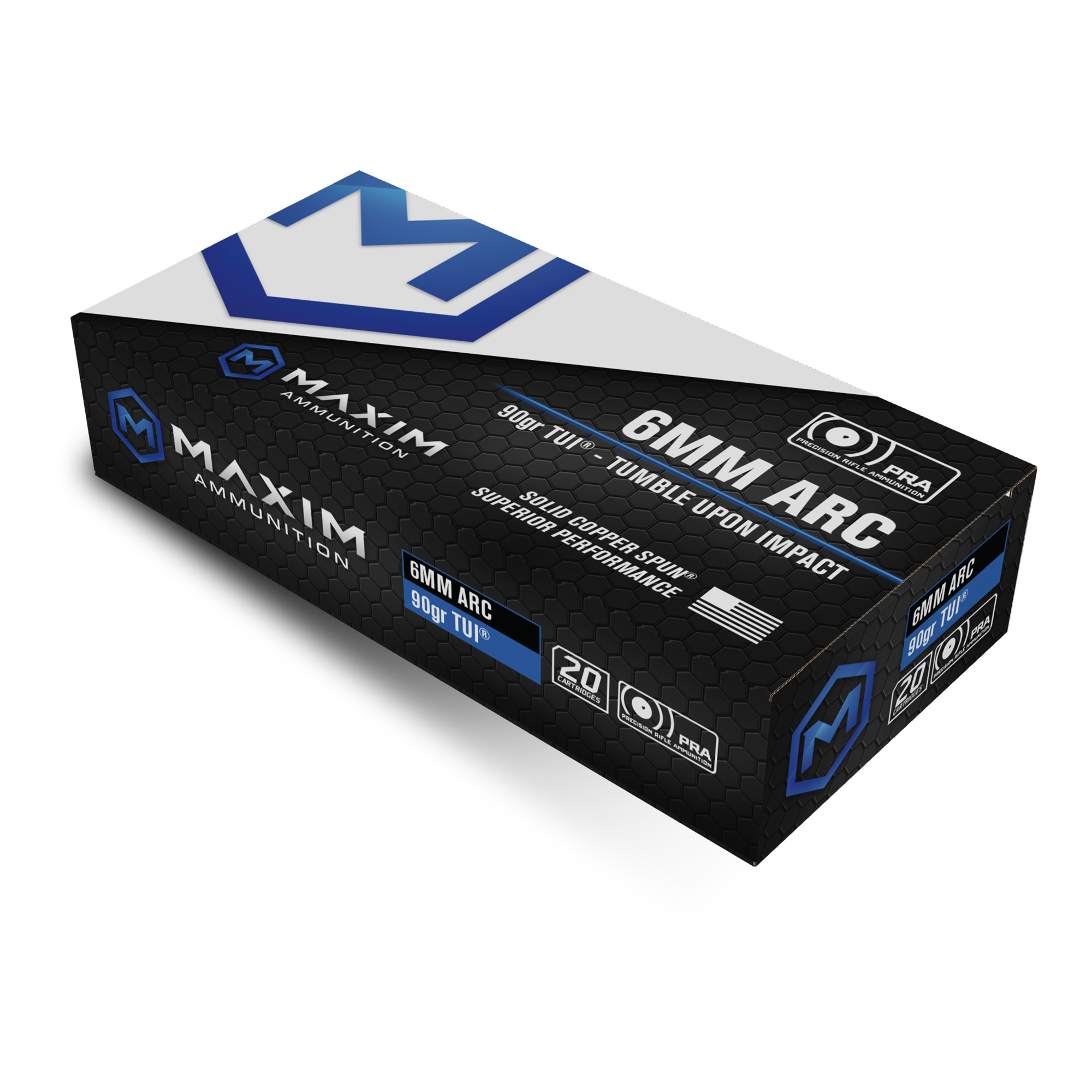 Maxim 6mm ARC 90 Grain Tui Pra 20/200 bulk ammo product image