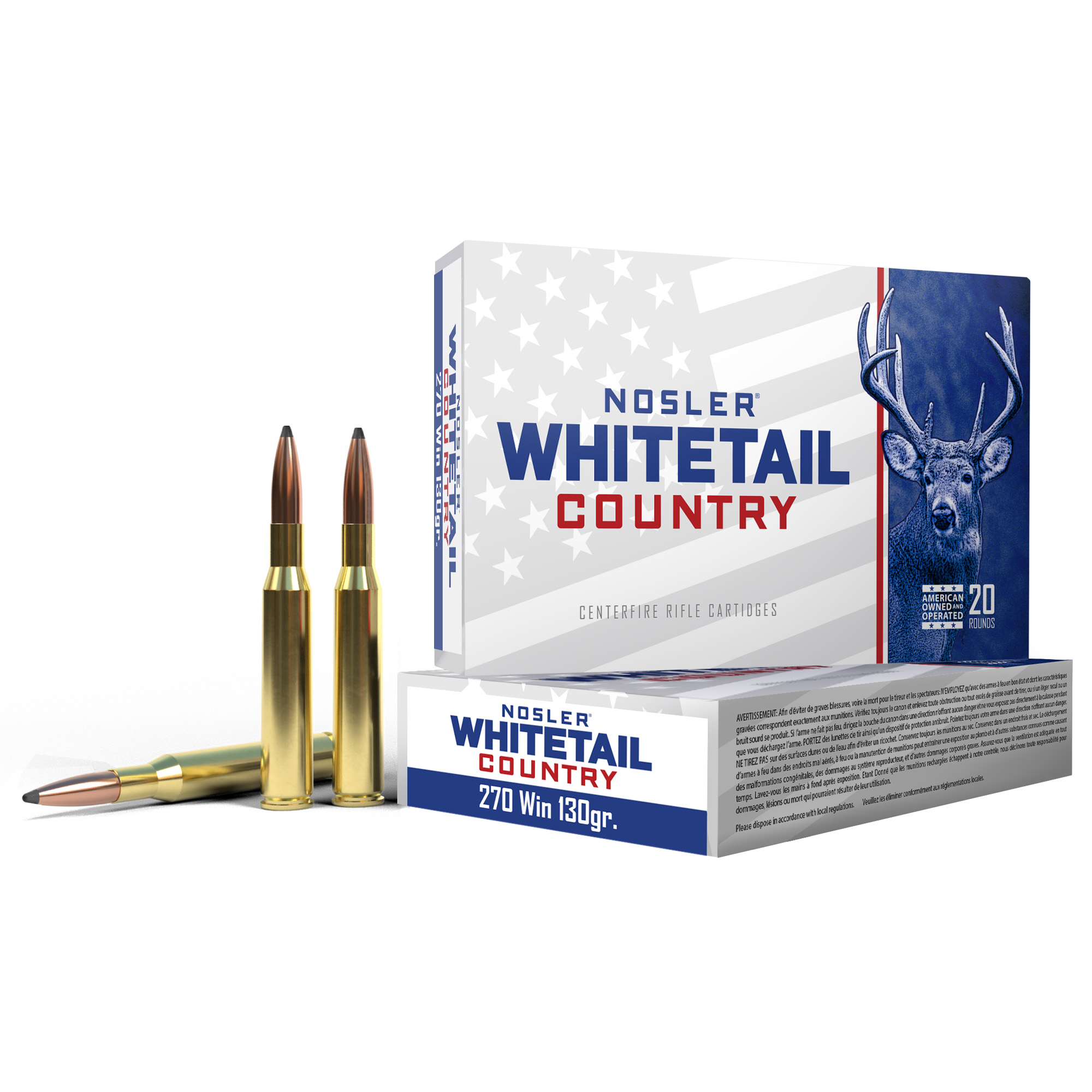 Nosler 270 Win 130 Grain Sb SP 20/200 bulk ammo product image