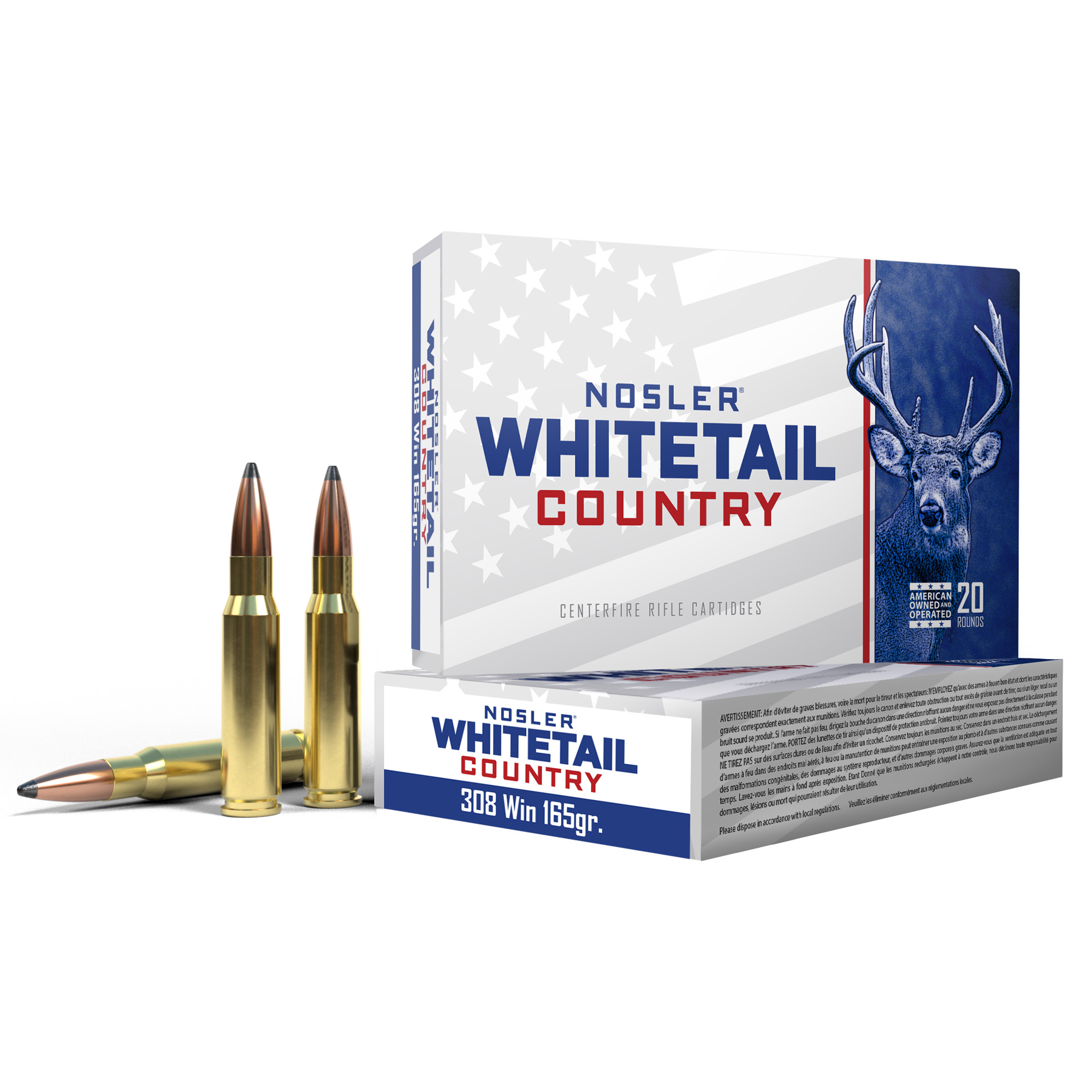 Nosler 308 Win 165 Grain Sb SP 20/200 bulk ammo product image