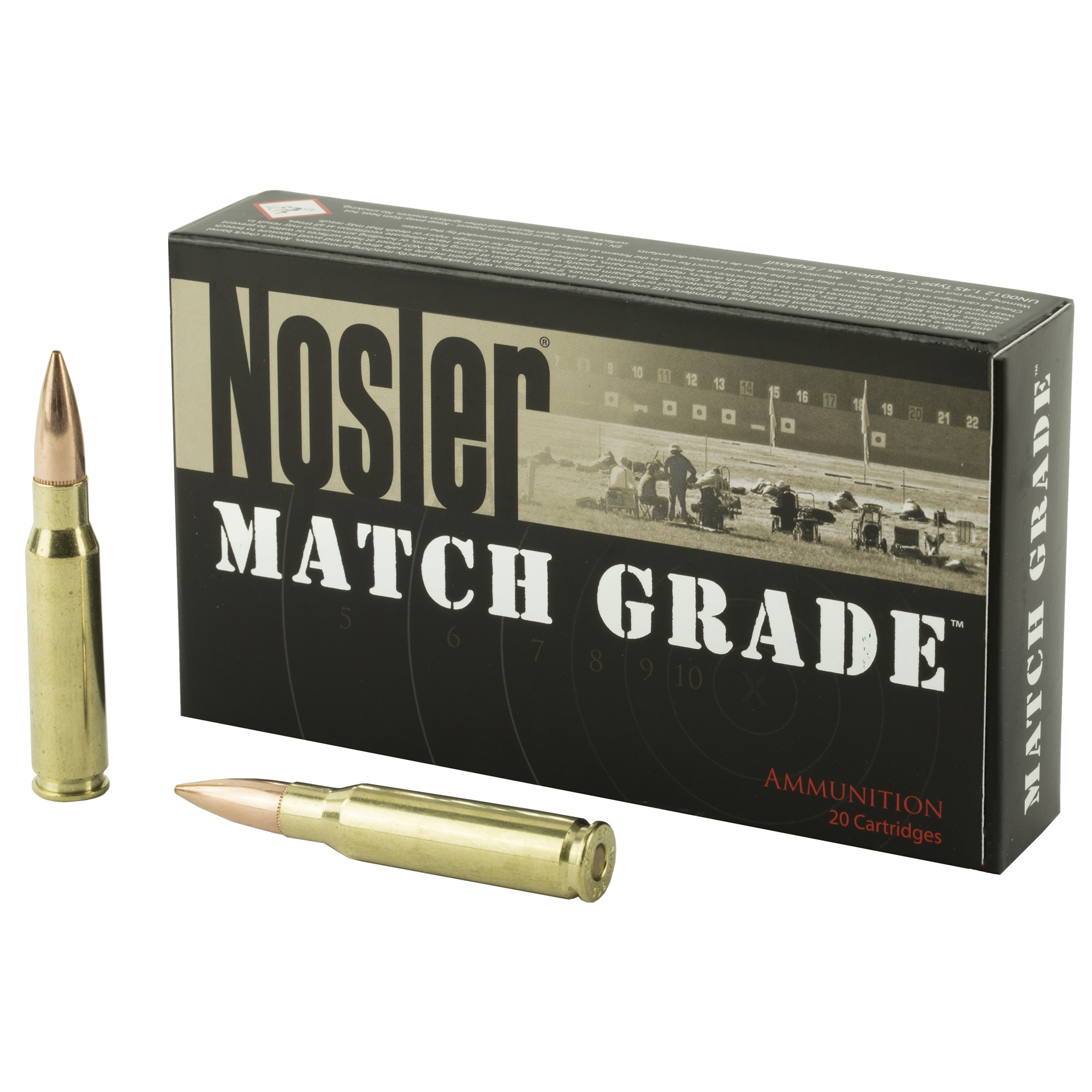 Nosler 308win 168 Grain Cc 20/200 bulk ammo product image
