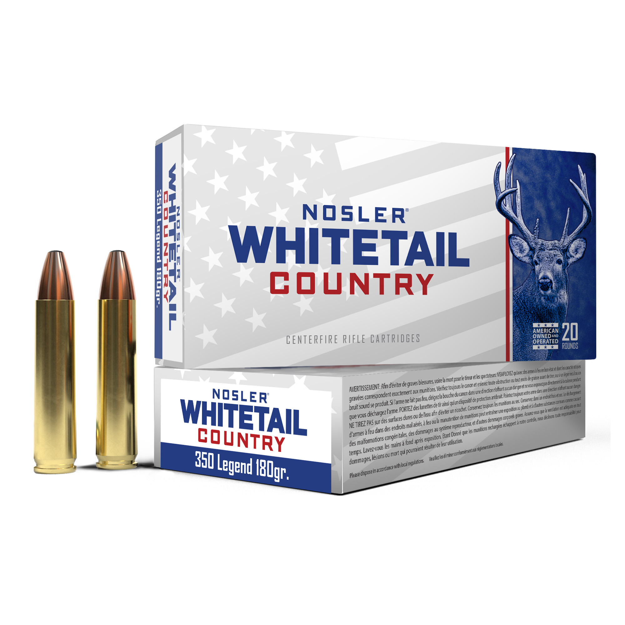 Nosler 350 Legend 180 Grain Sw 20/200 bulk ammo product image