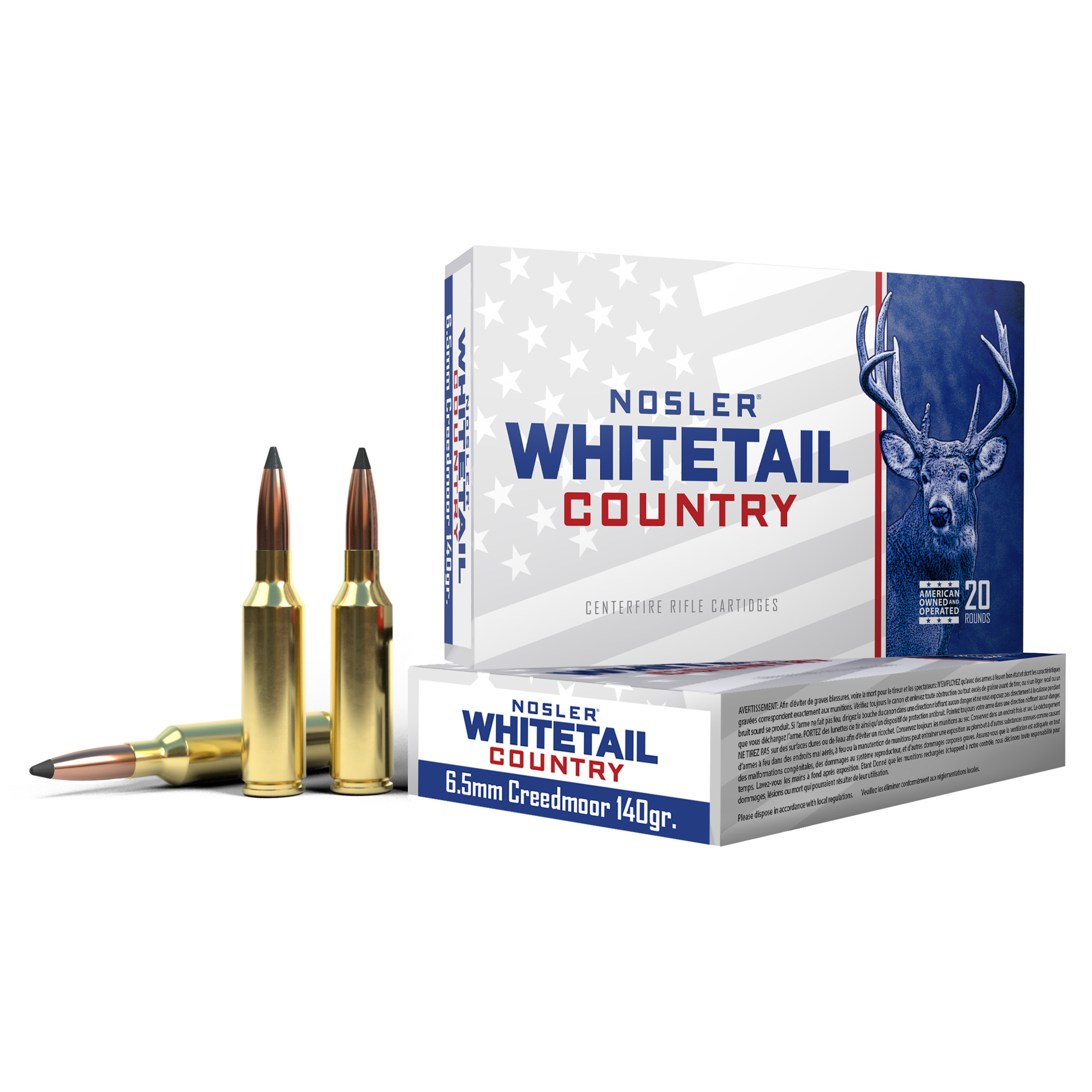 Nosler 6.5 Creedmoor 140 Grain Sb SP 20/200 bulk ammo product image