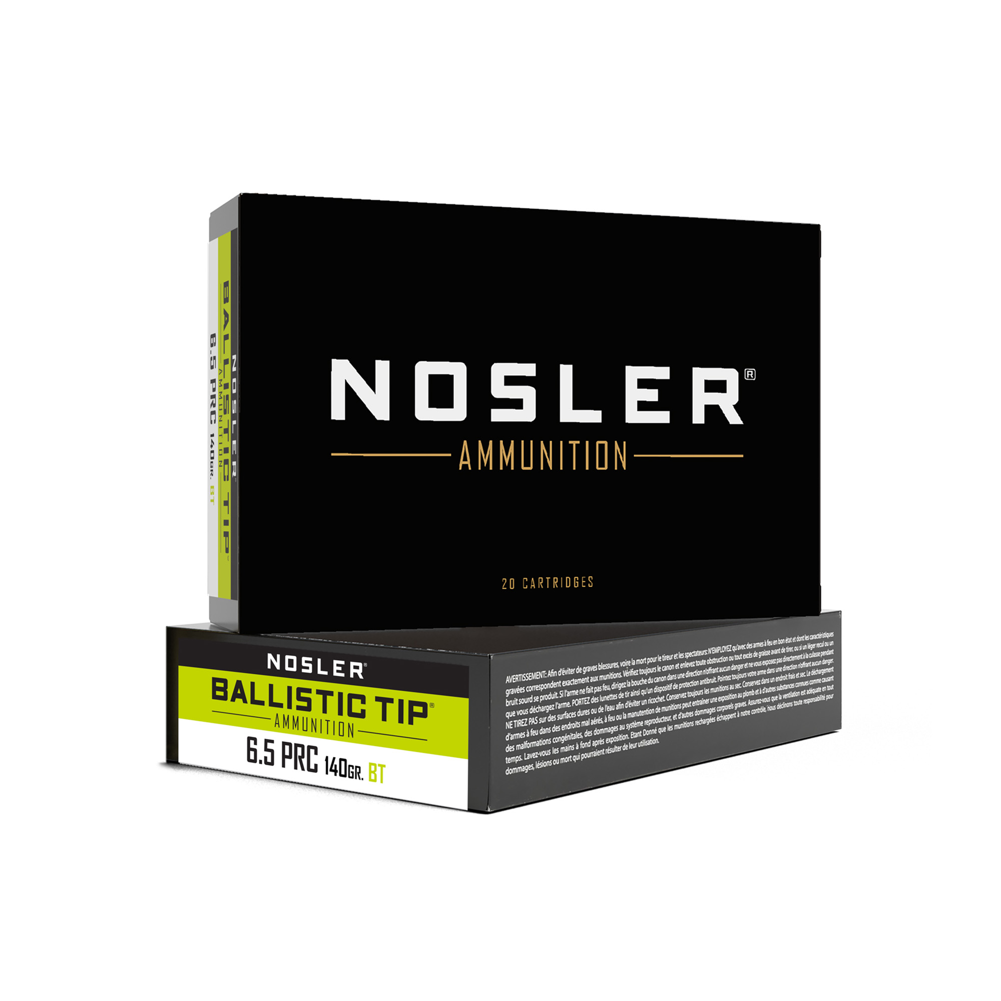 Nosler 6.5 PRC 140 Grain BT 20/200 bulk ammo product image
