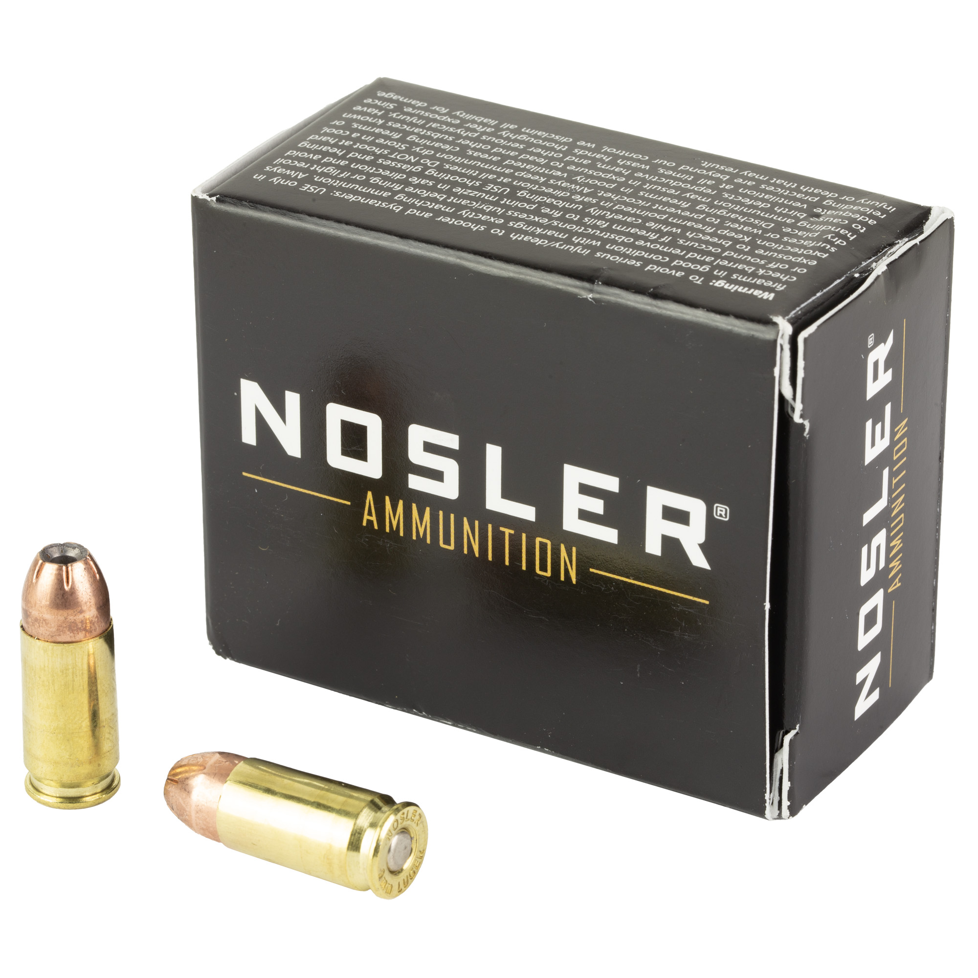 Nosler Asp 9mm 115 Grain Hg JHP 20/400 bulk ammo product image