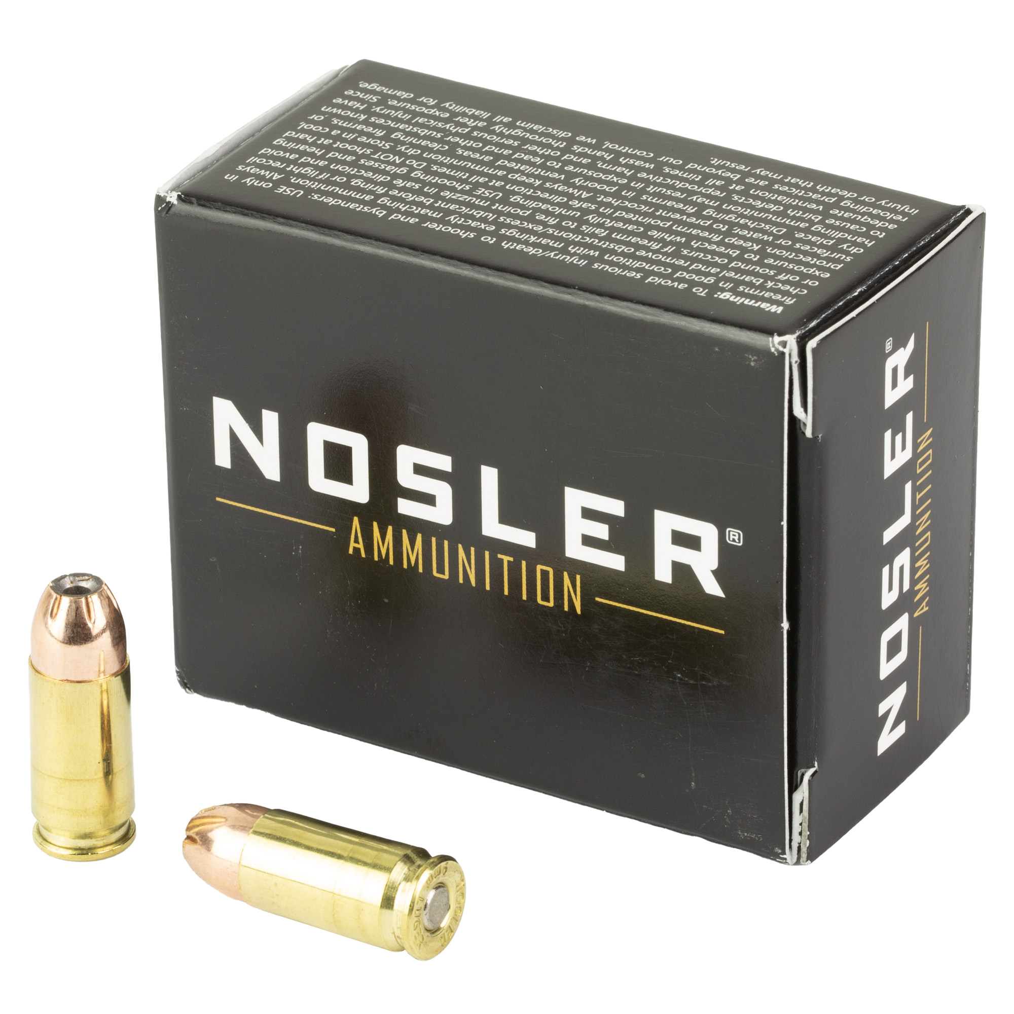 Nosler Asp 9mm 147 Grain Hg JHP 20/400 bulk ammo product image