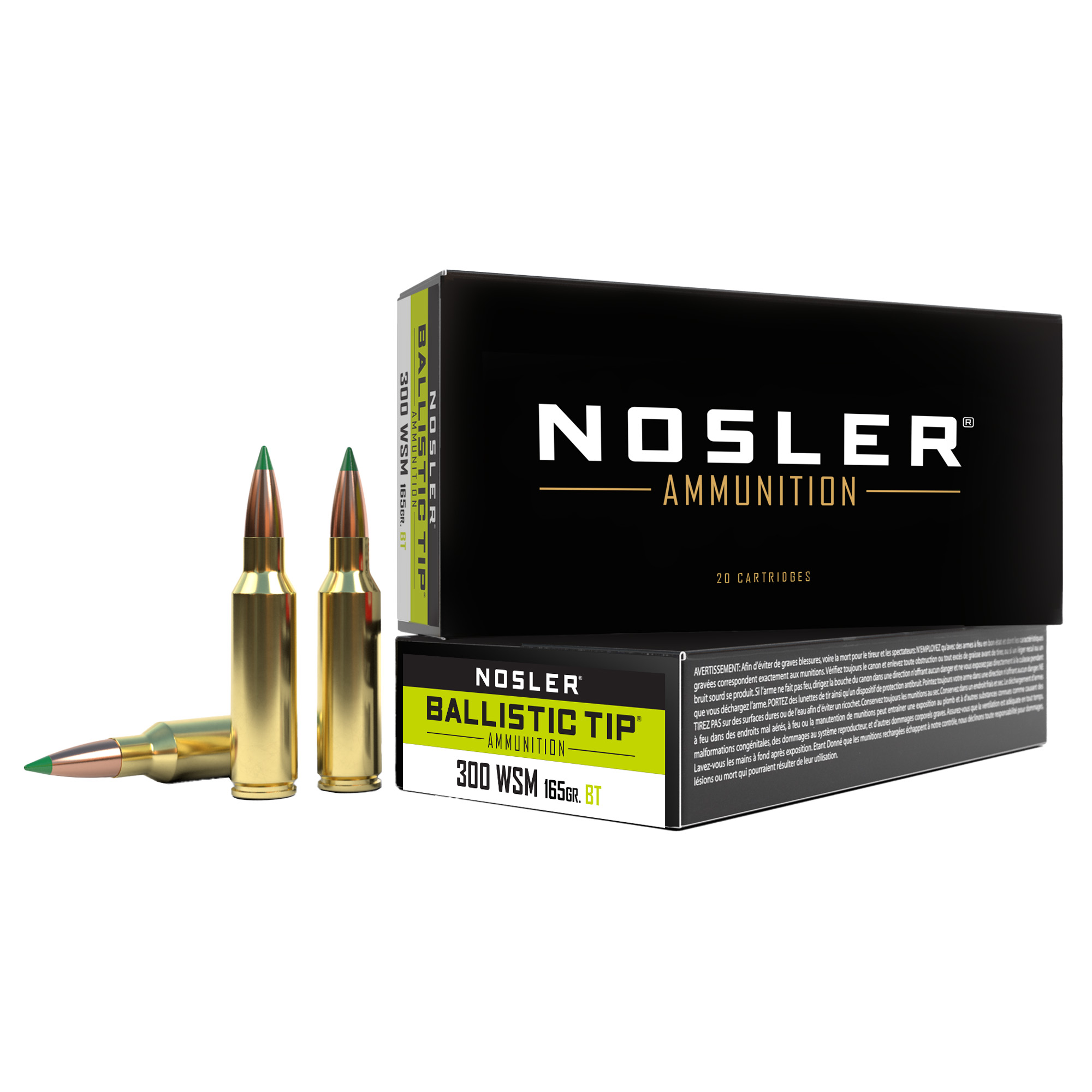 Nosler Bta 300wsm 165 Grain BT SP 20/200 bulk ammo product image