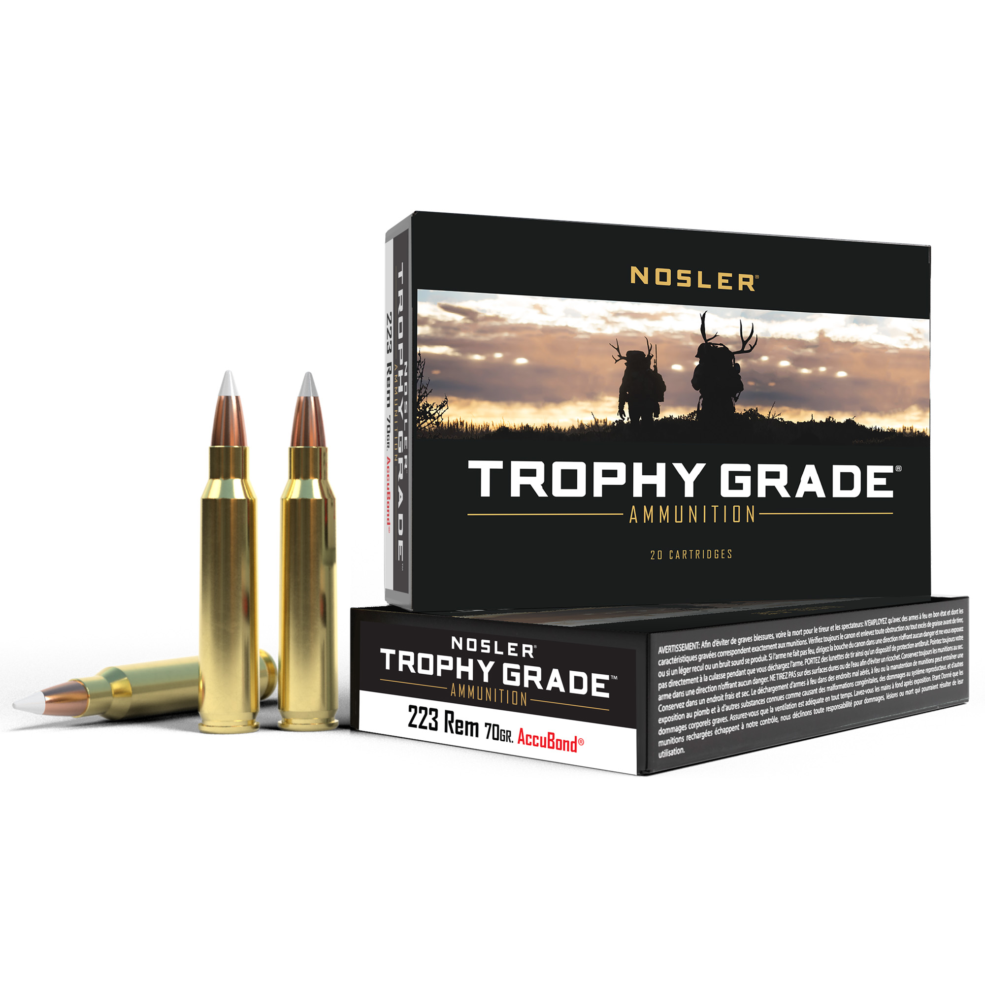 Nosler Tg 223rem 70 Grain Ab 20/200 bulk ammo product image