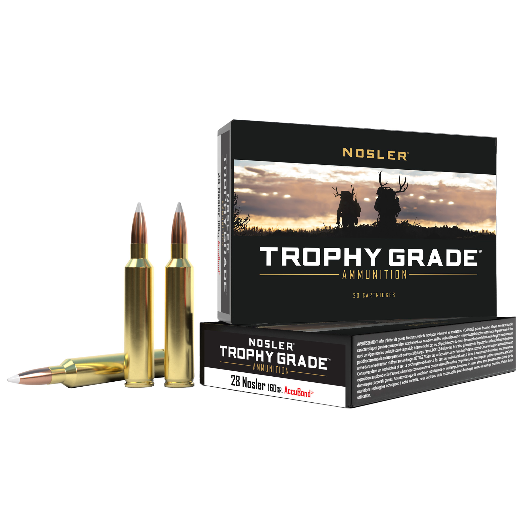 Nosler Tga 28 Nosler 160 Grain Ab 20/200 bulk ammo product image