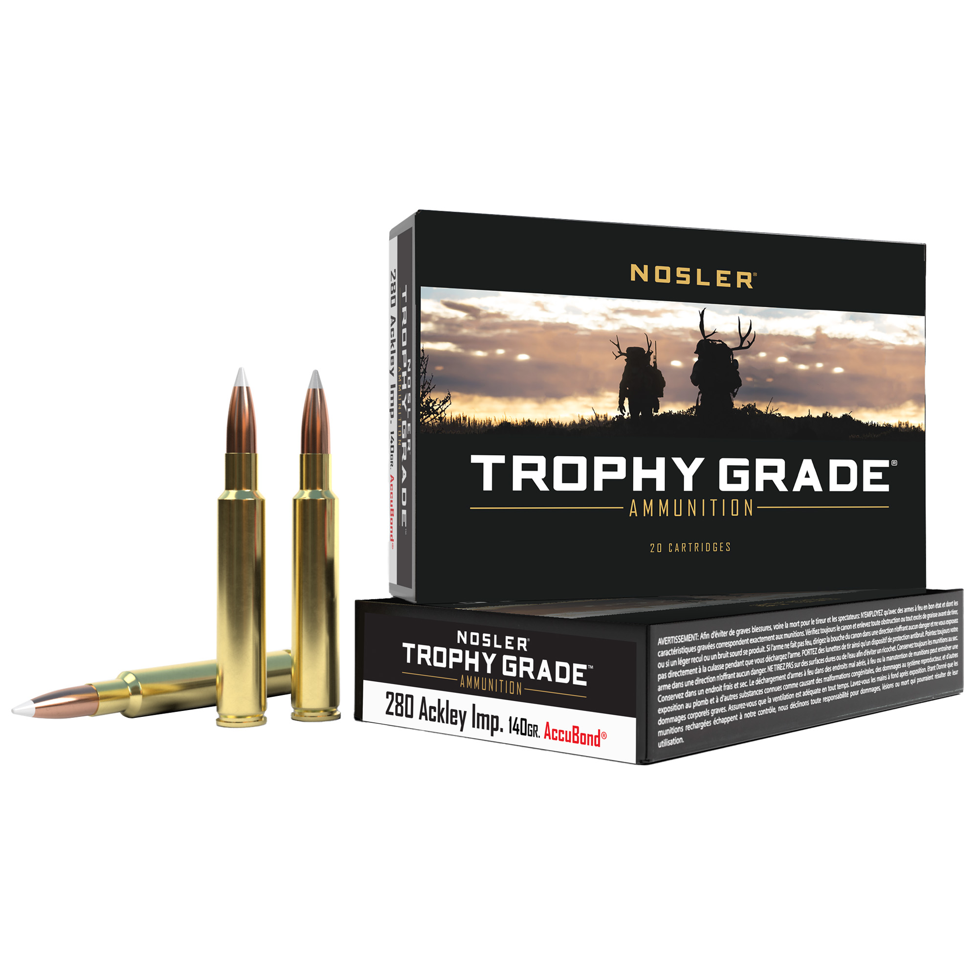 Nosler Tga 280 Acker 140 Grain Ab 20/200 bulk ammo product image