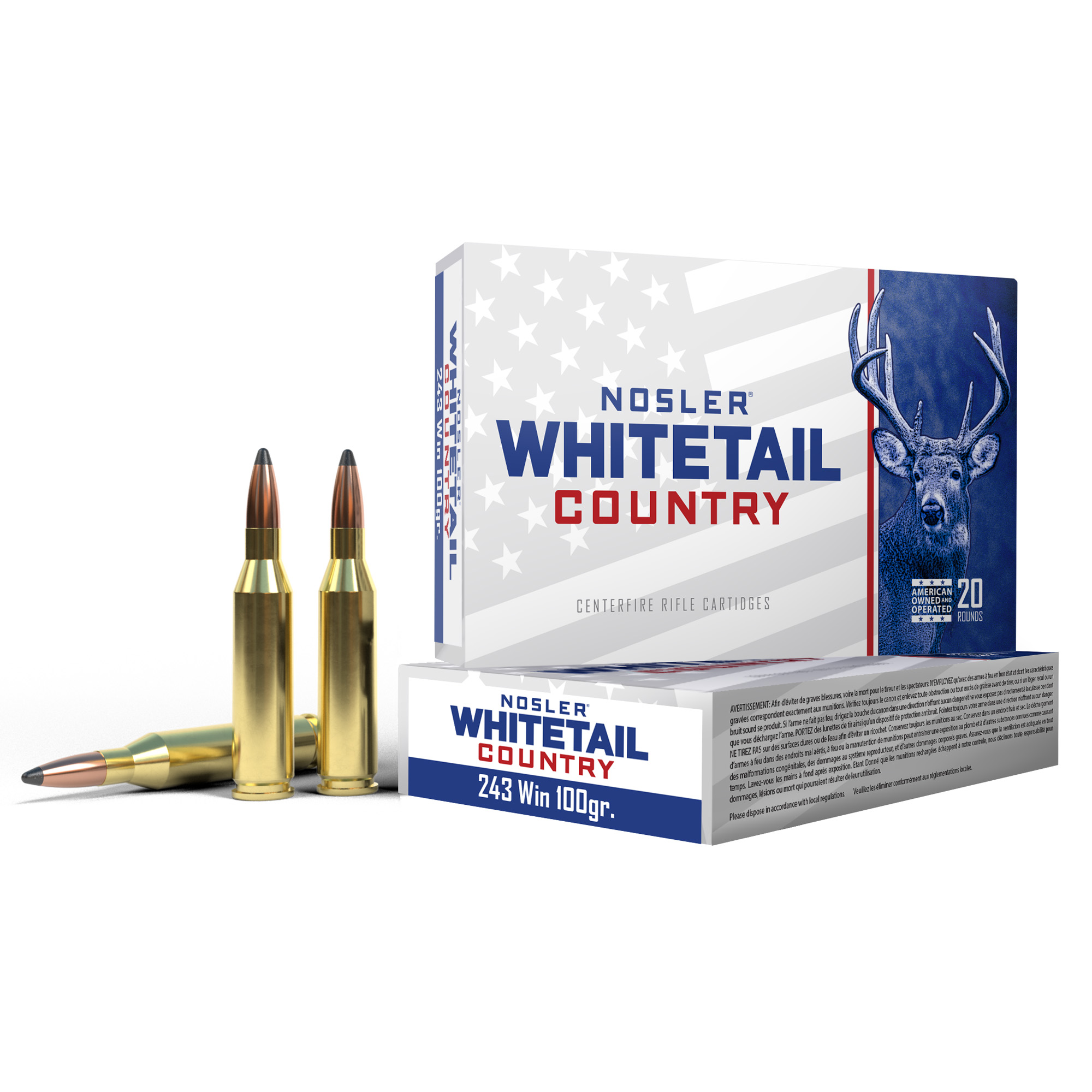 Nosler Wca 243win 100 Grain Sb SP 20/200 bulk ammo product image