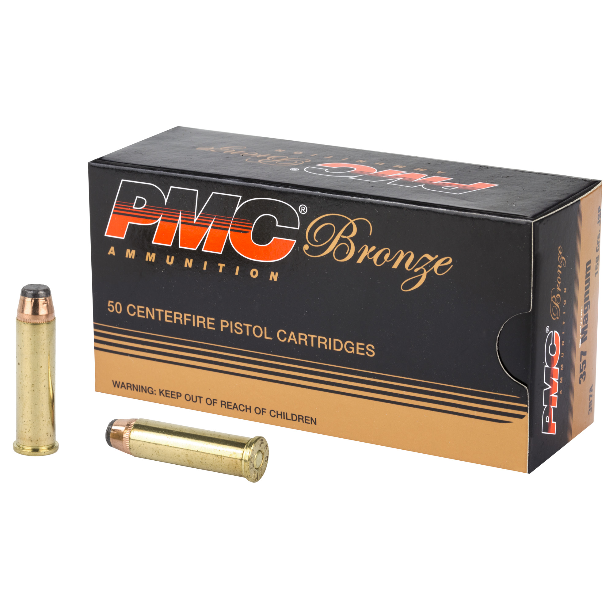 PMC Brnz 357mag 158 Grain JSP 50/1000 bulk ammo product image