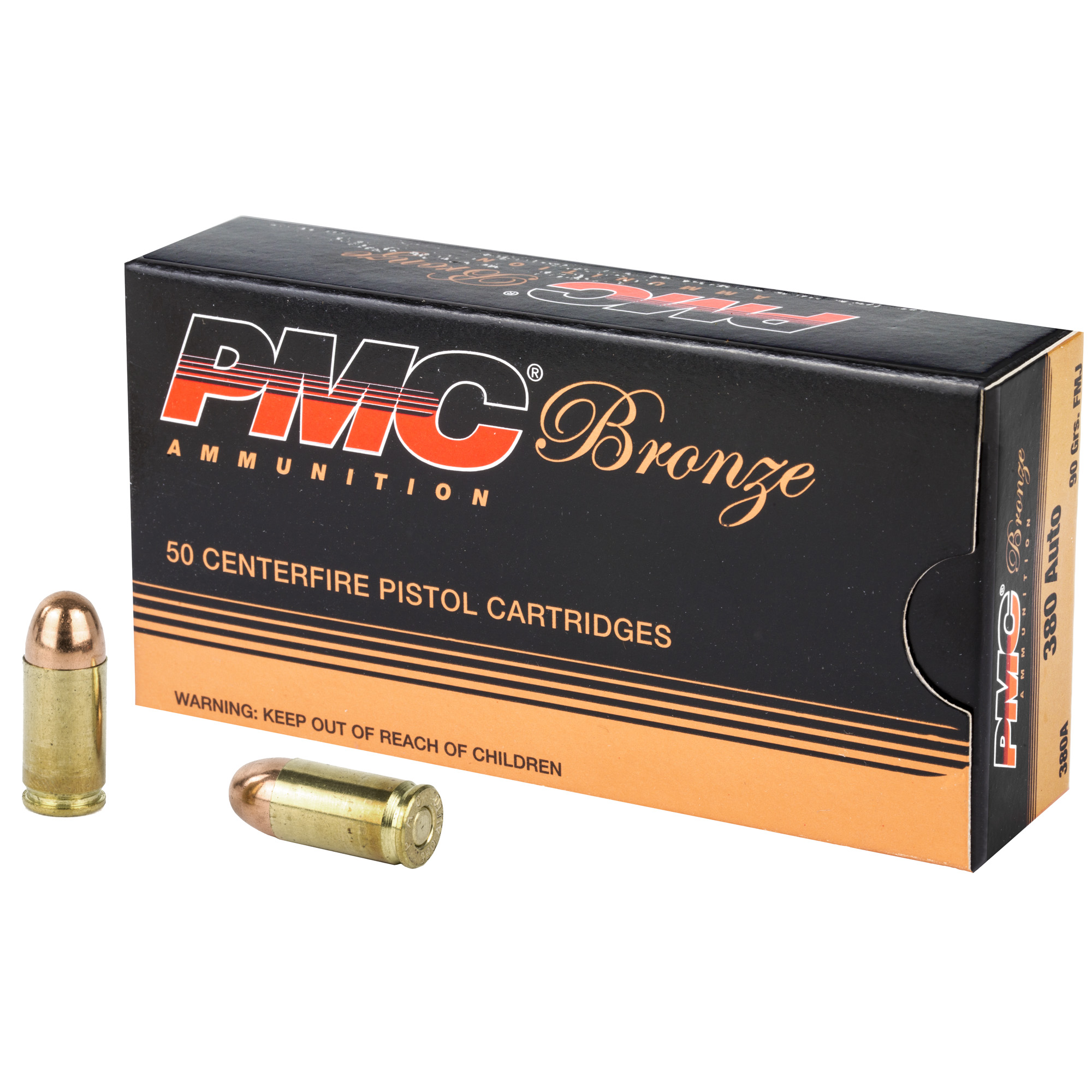 PMC Brnz 380 ACP 90 Grain FMJ 50/1000 bulk ammo product image