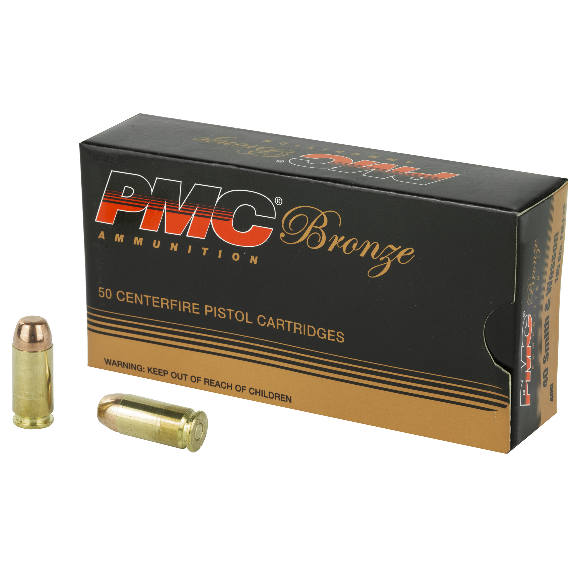 PMC Brnz 40sw 165 Grain FMJ 50/1000 bulk ammo product image