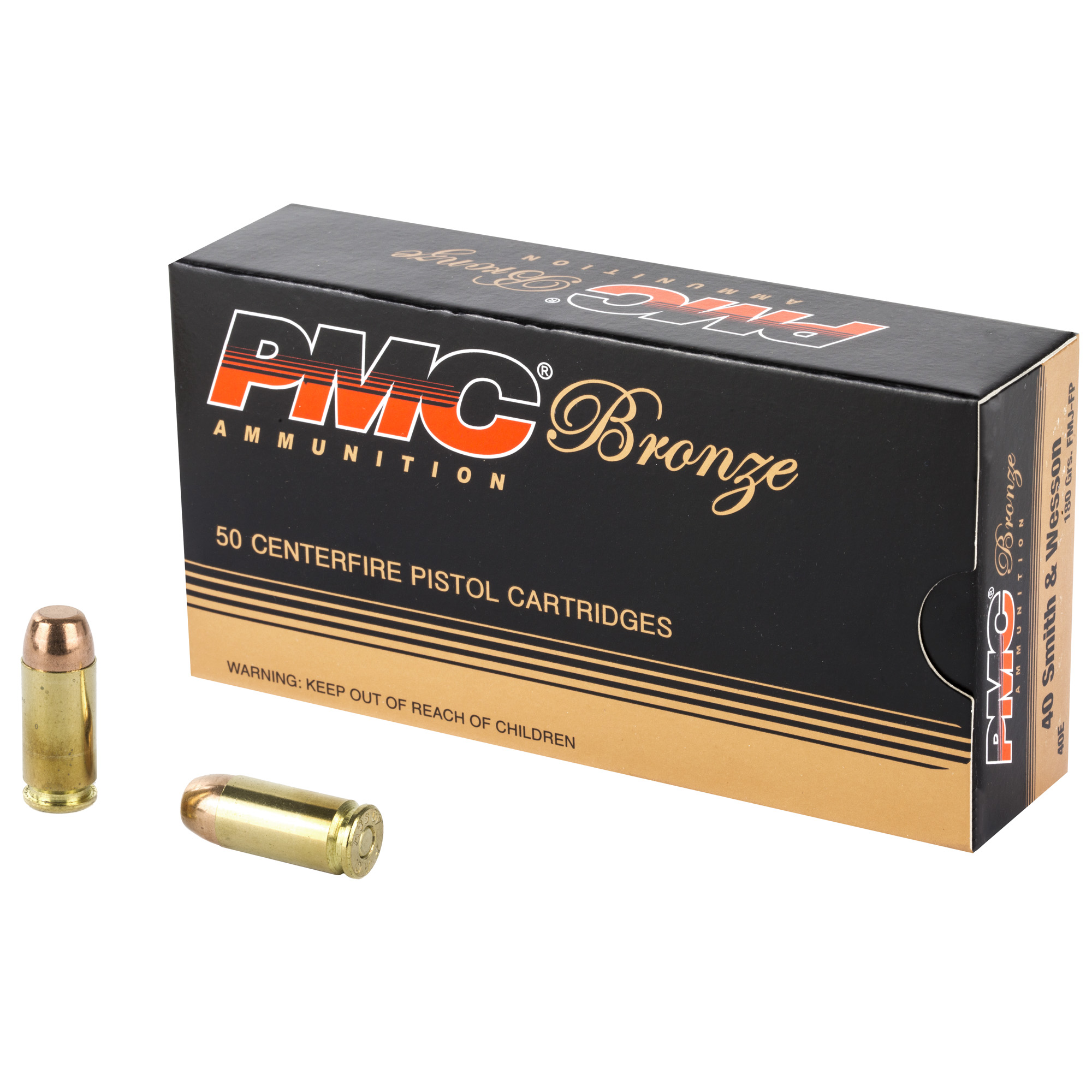 PMC Brnz 40sw 180 Grain FMJ FP 50/1000 bulk ammo product image