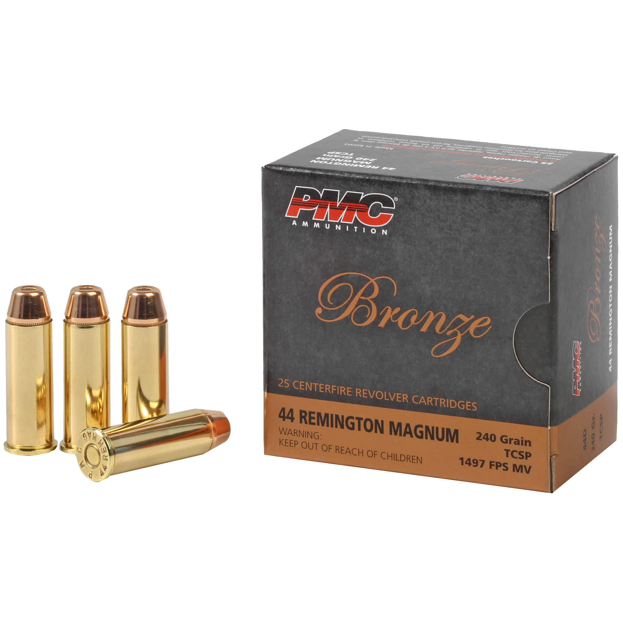 PMC Brnz 44mag 240 Tcsp 25/500 bulk ammo product image