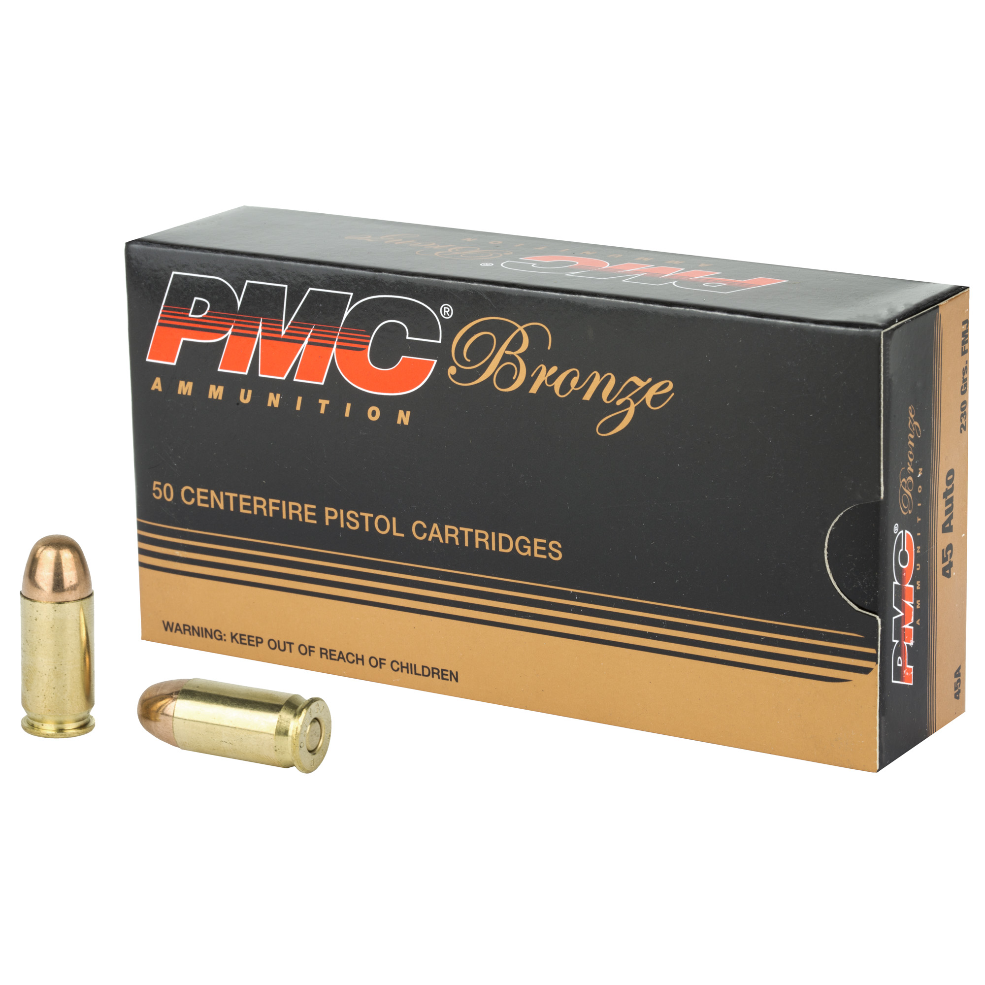 PMC Brnz 45 ACP 230 Grain FMJ 50/1000 bulk ammo product image