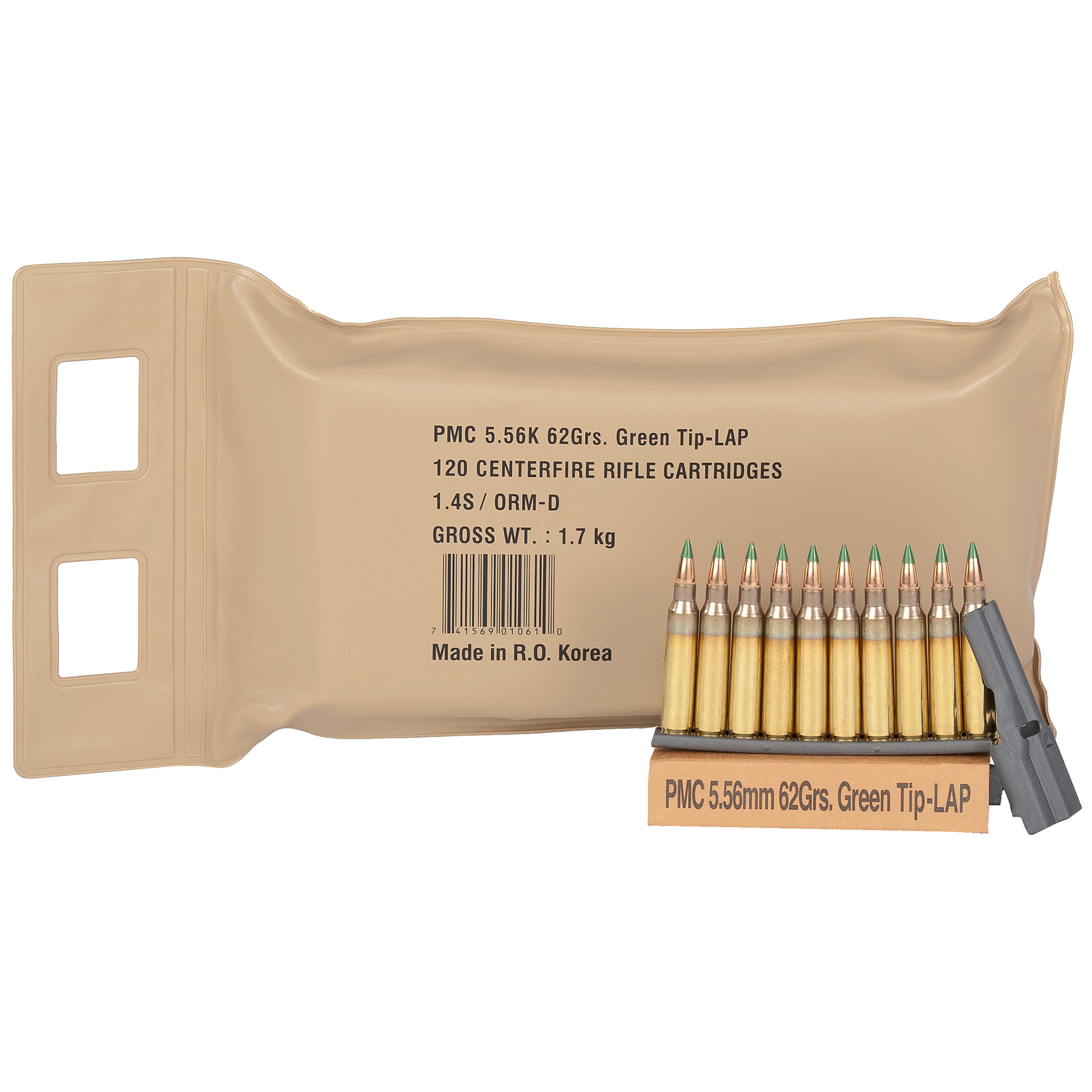 PMC Xtac 556nato 62 Grain Gt-Lap 6 Bx Bp bulk ammo product image