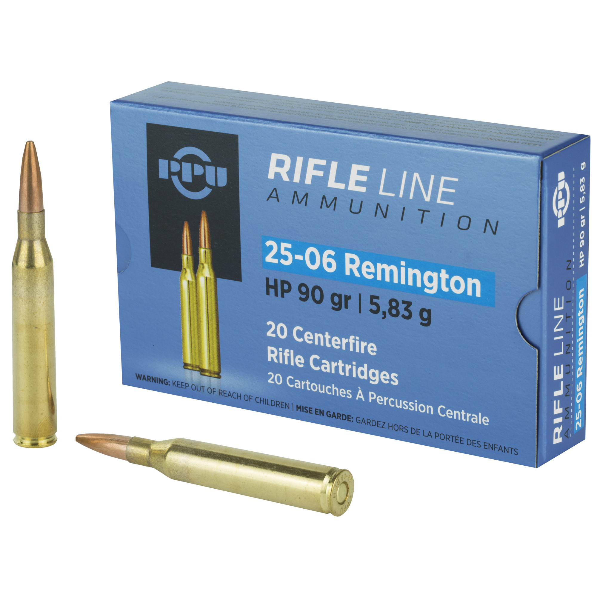 PPU 25-06rem HP 90 Grain 20/200 bulk ammo product image