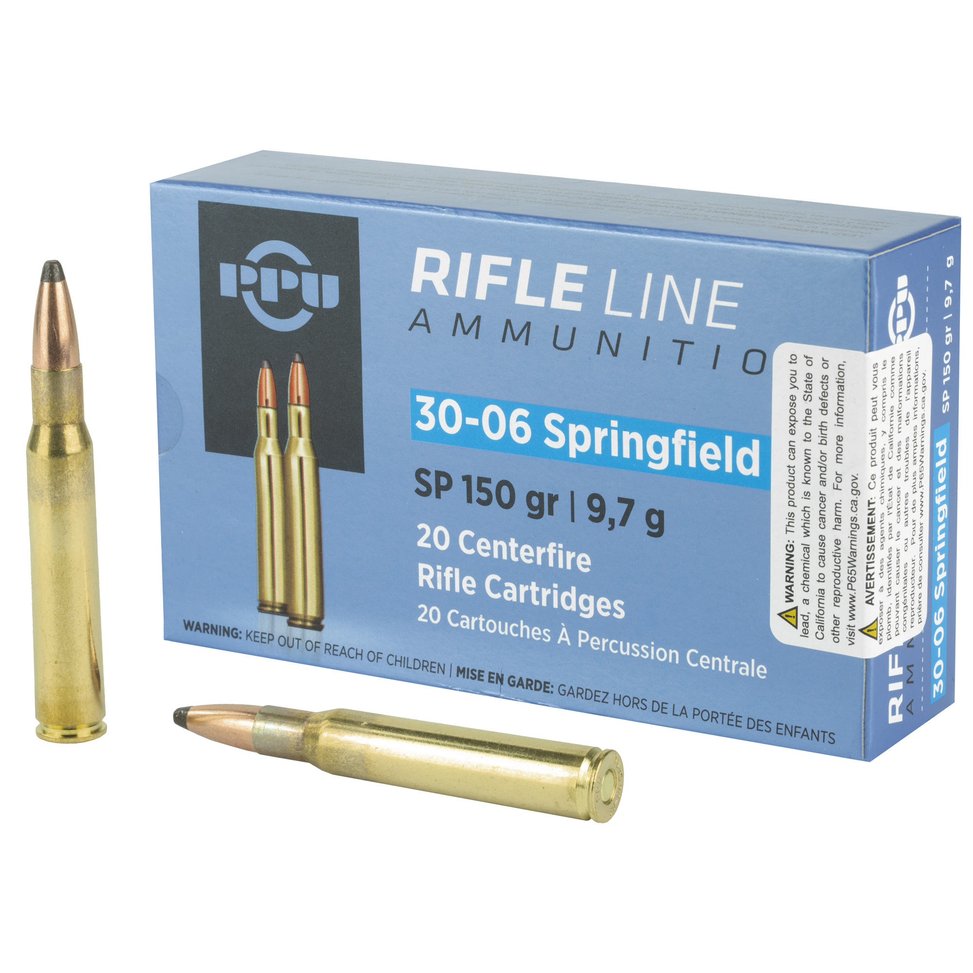 PPU 30-06 150 Grain SP 20/200 bulk ammo product image