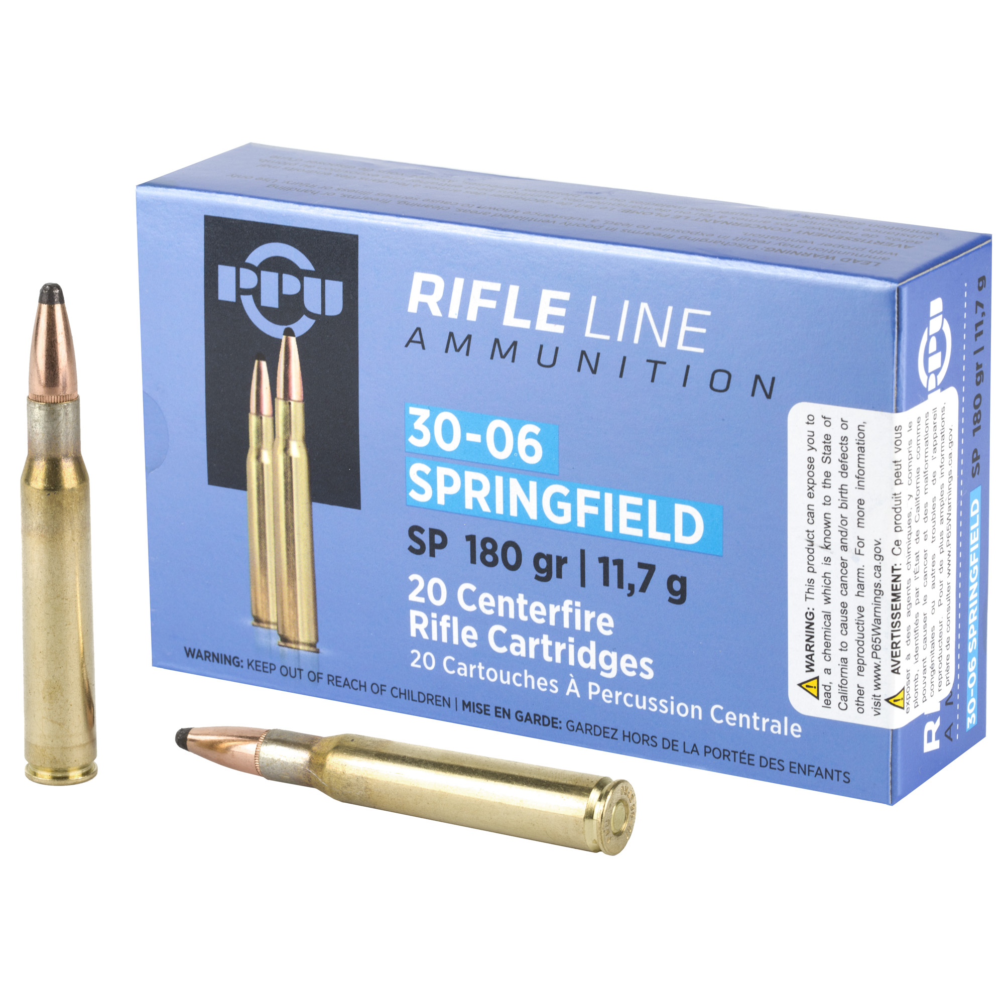 PPU 30-06 SP 180 Grain 20/200 bulk ammo product image