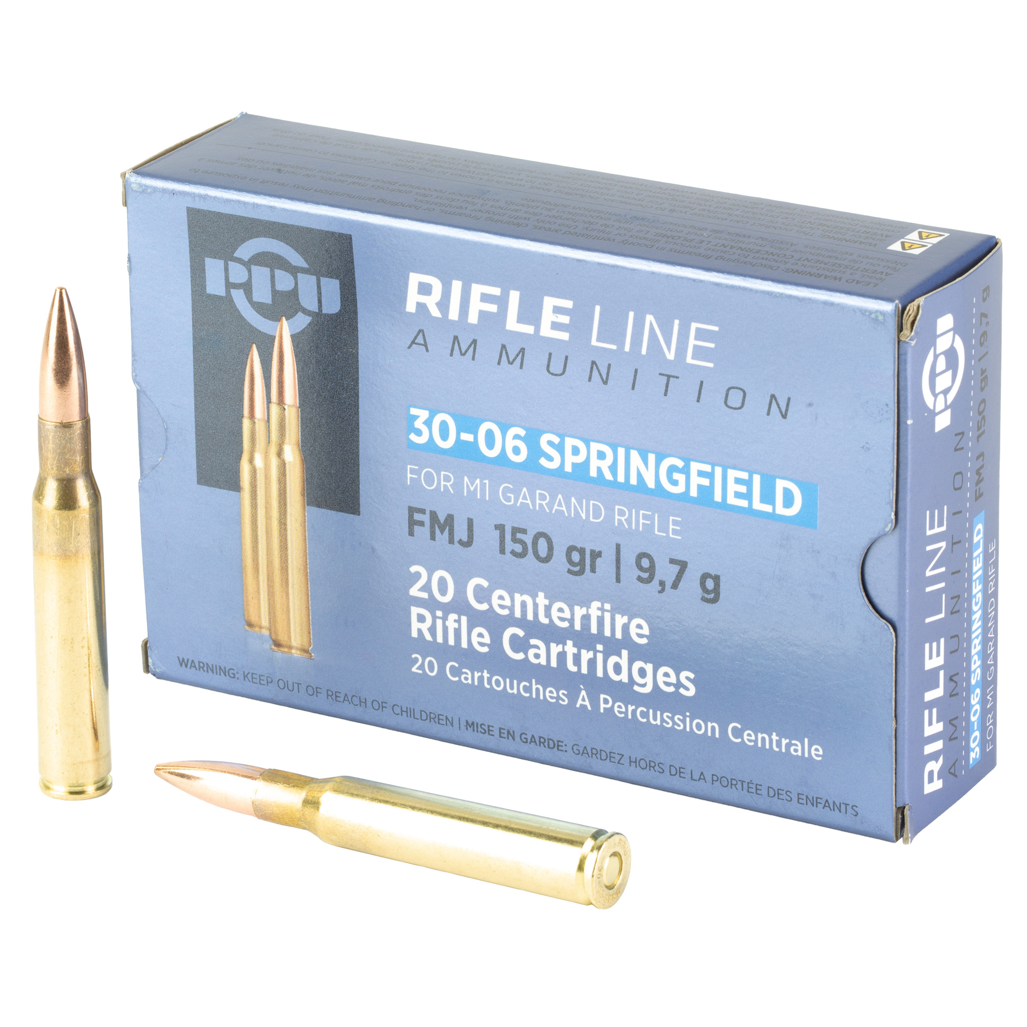 PPU 30-06 Spring 150g FMJ 20/200 bulk ammo product image