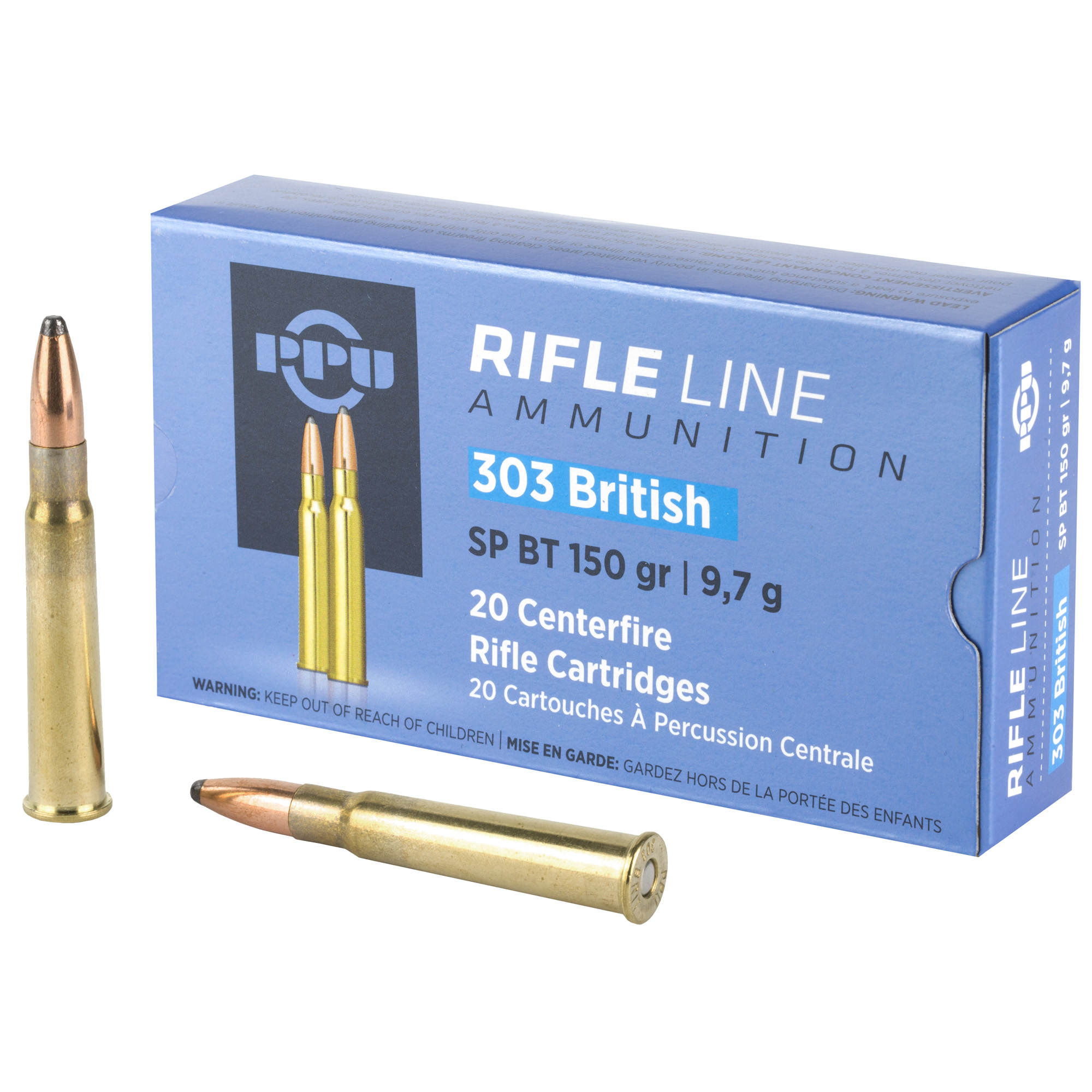 PPU 303 British SP 150 Grain 20/200 bulk ammo product image