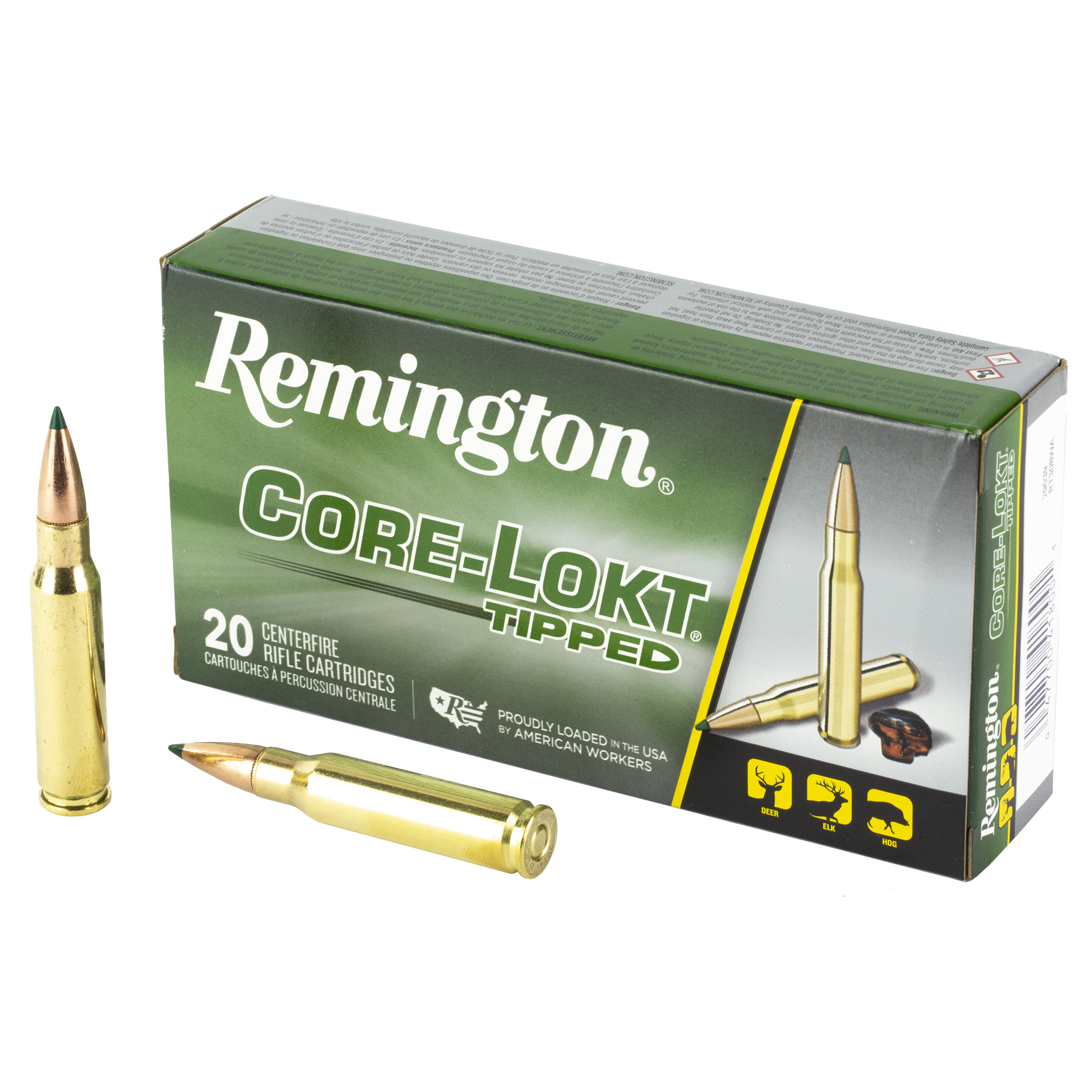 Remington 308 Win 150 Grain Clok Tipped 20/200 bulk ammo product image