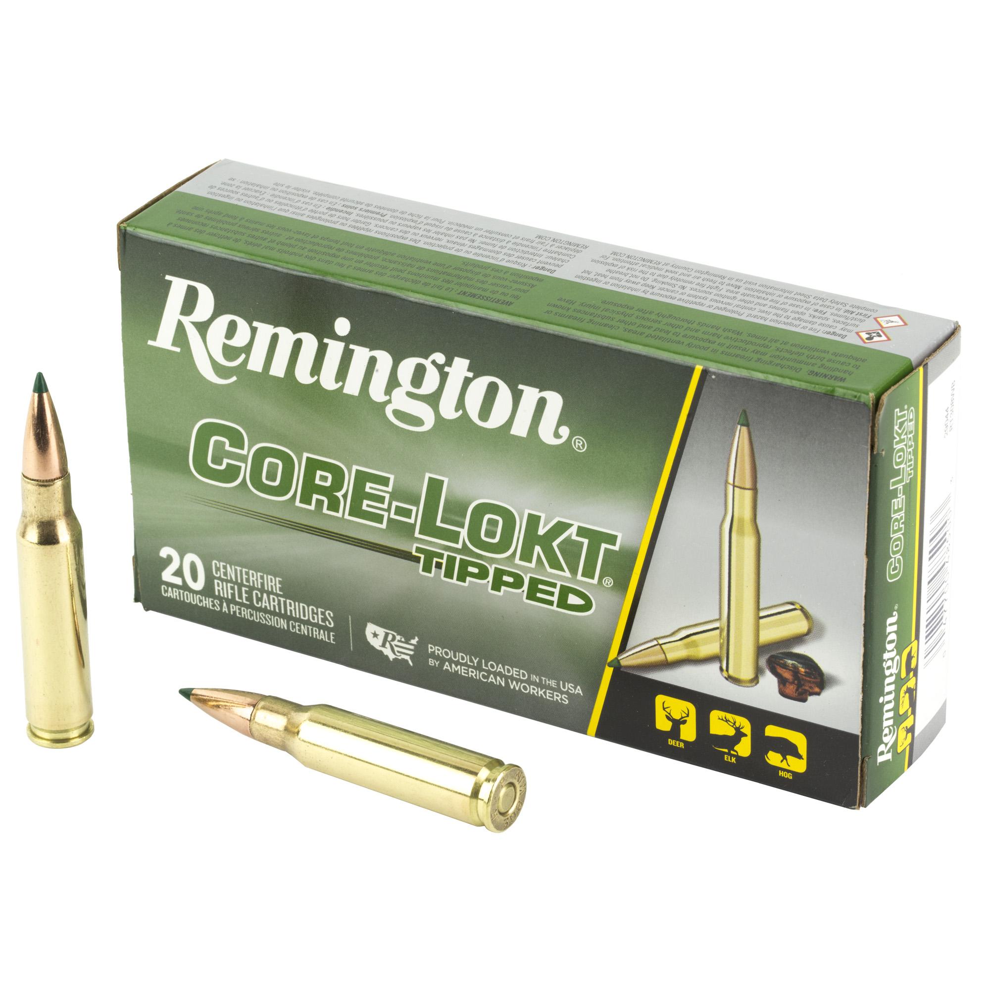 Remington 308 Win 165 Grain Clok Tipped 20/200 bulk ammo product image