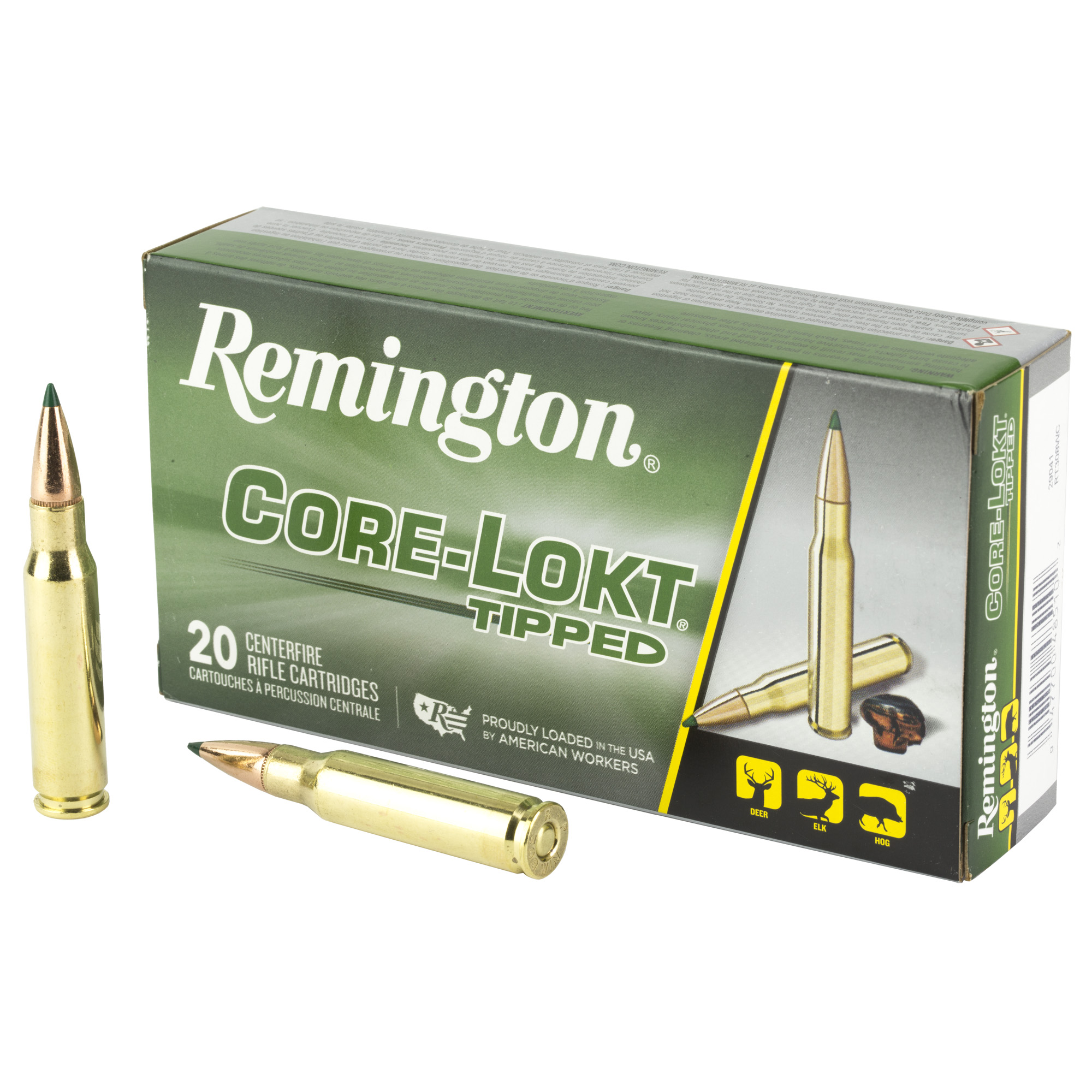 Remington 308 Win 180 Grain Clok Tipped 20/200 bulk ammo product image