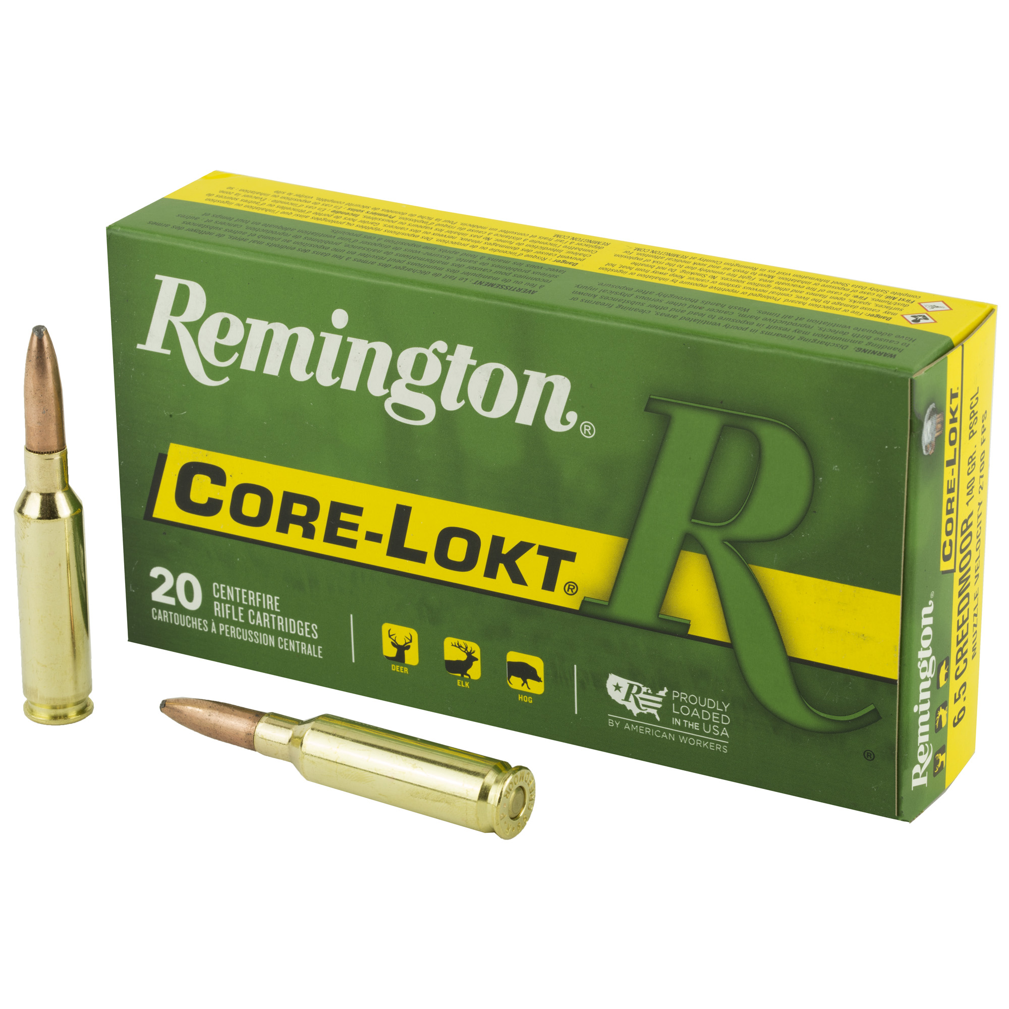 Remington 6.5 Creedmoor 140 Grain Pspcl 20/200 bulk ammo product image