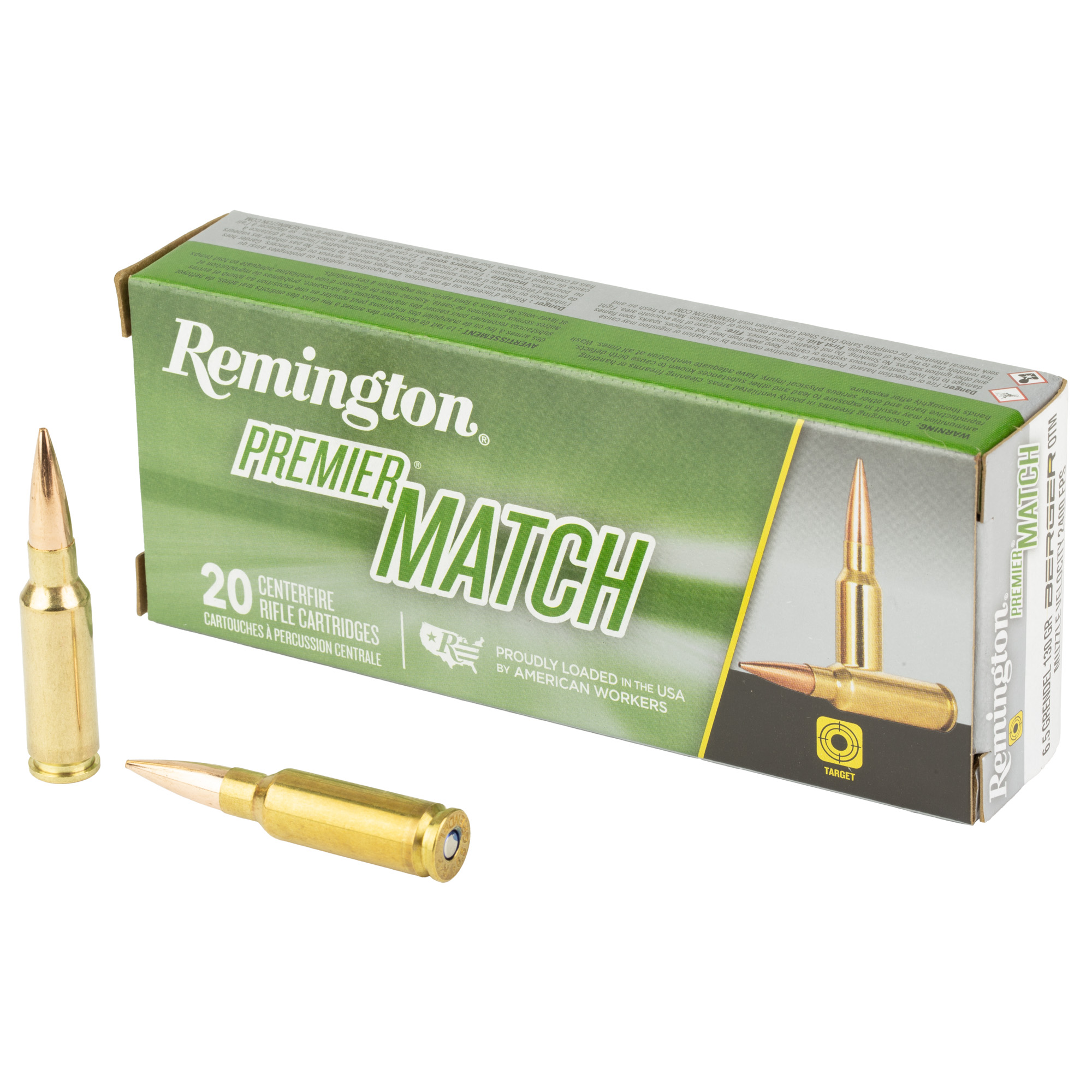 Remington 6.5grn 130 Grain Rem Berg OTM 20/200 bulk ammo product image