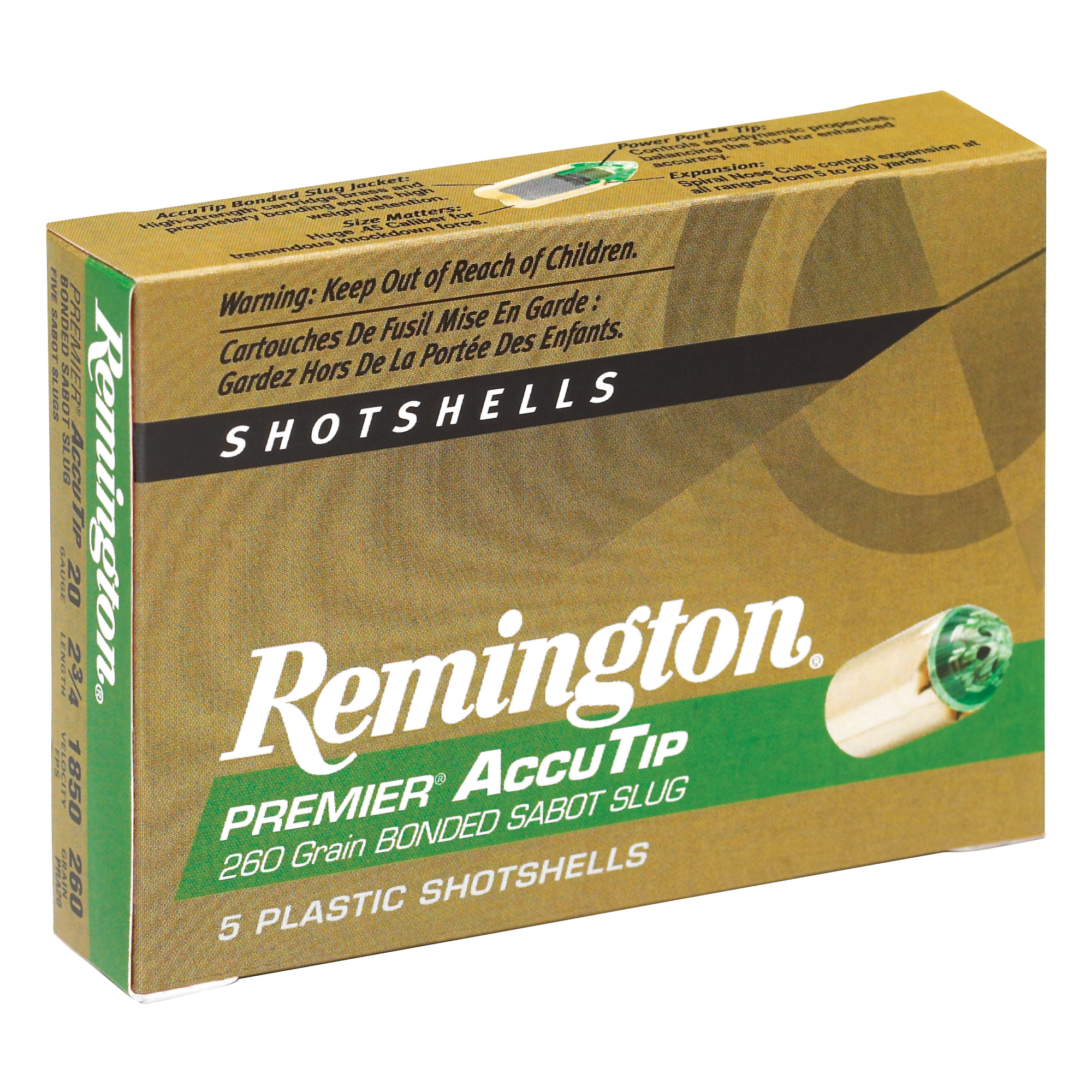 Remington Accu 20 Gauge 2.75″ 260 Grain Sabot 5/100 bulk ammo product image