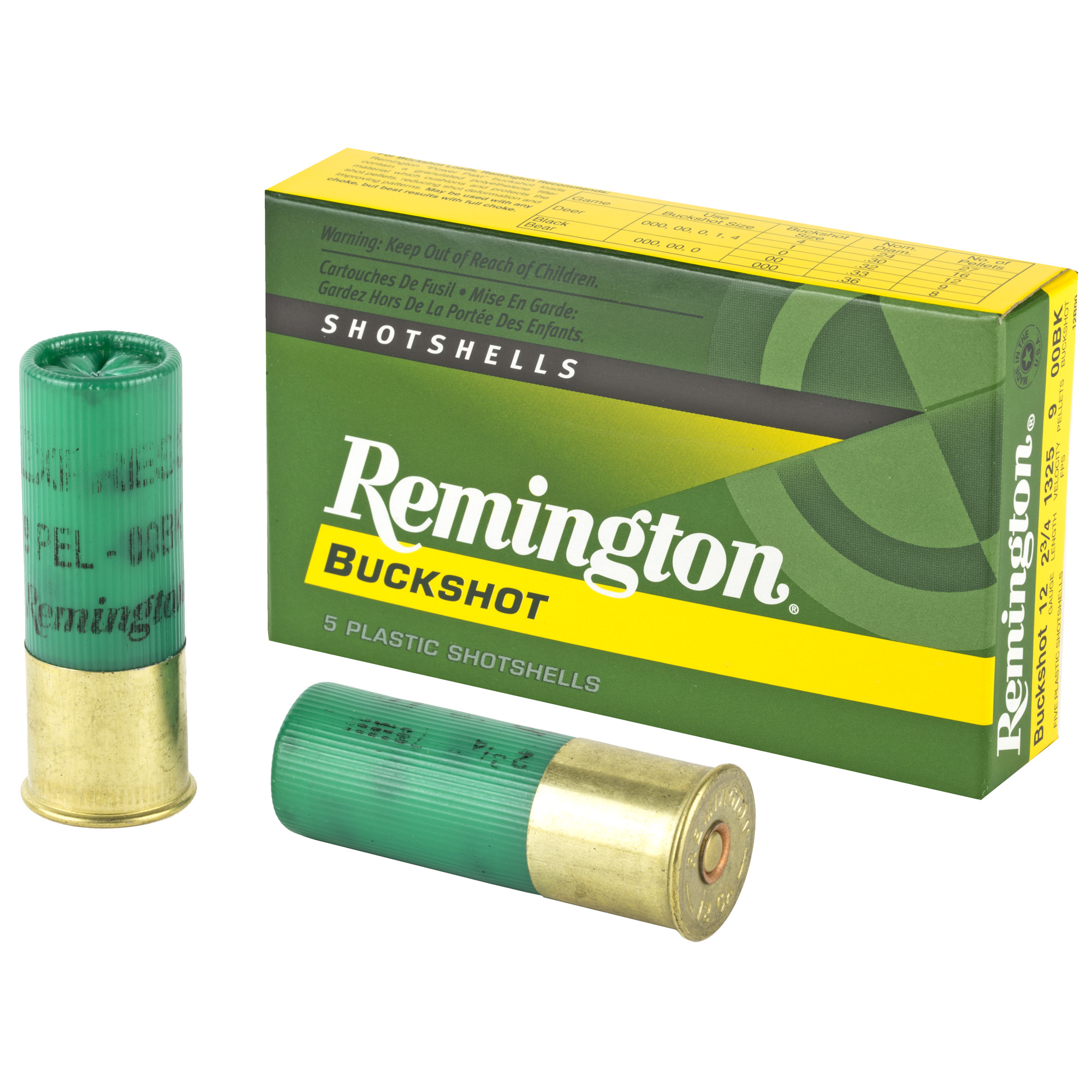 Remington Exp 12 Gauge 2.75″ 00 Bck 5/250 bulk ammo product image