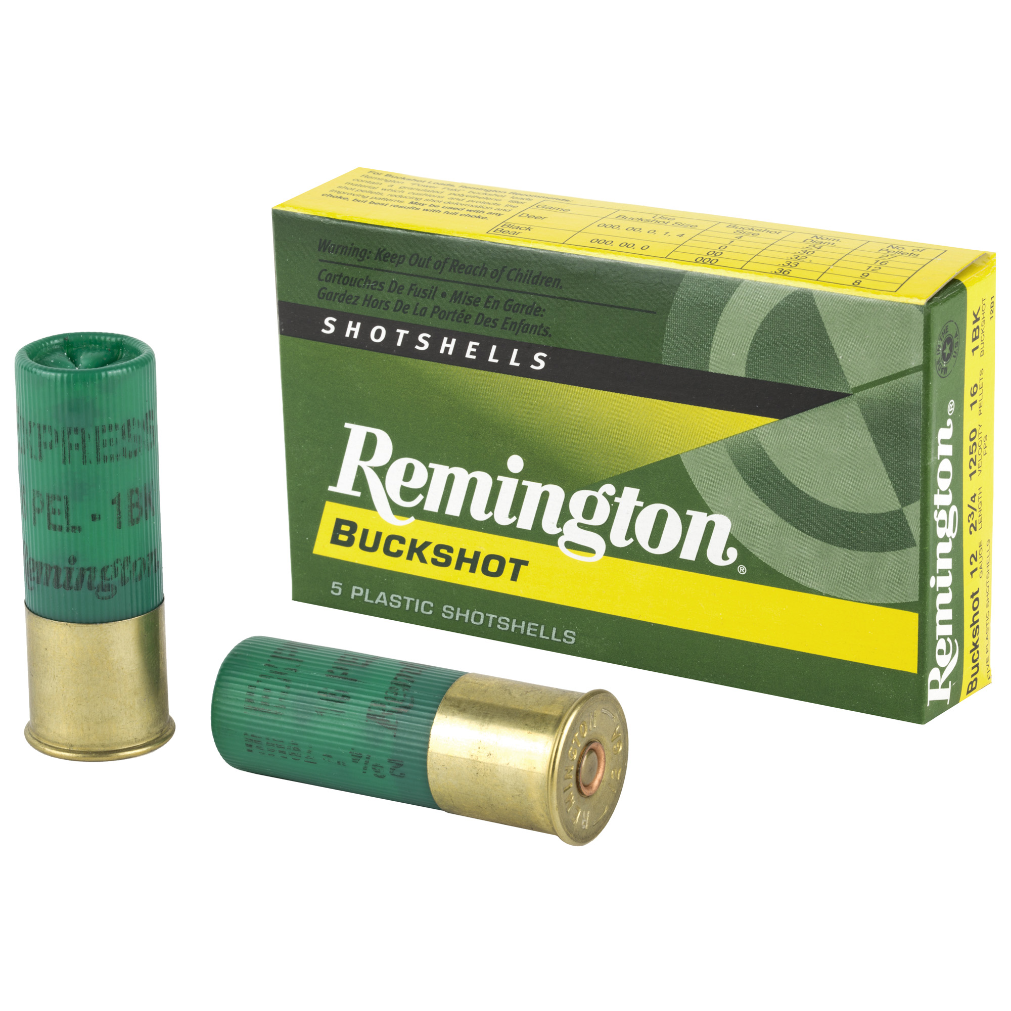 Remington Exp 12 Gauge 2.75″ 1 Buck 5/250 bulk ammo product image