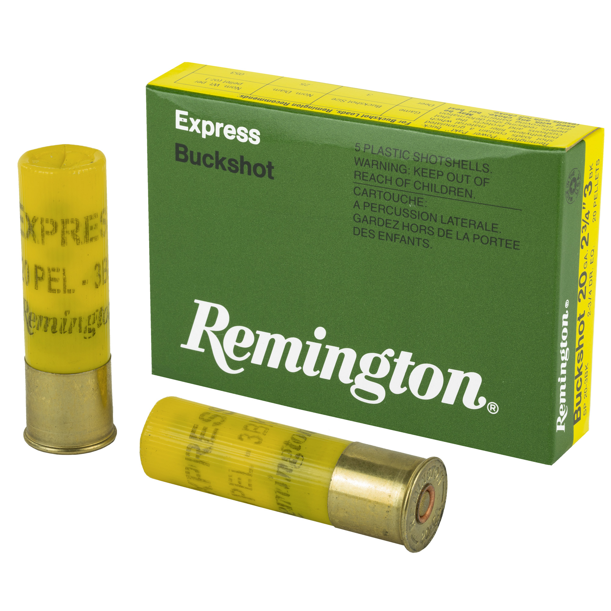 Remington Exp 20 Gauge 2.75″ 3 Bck 5/250 bulk ammo product image