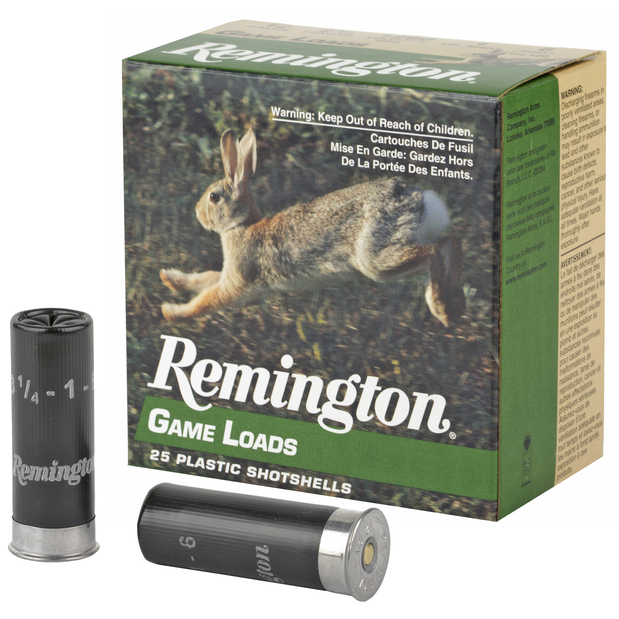 Remington Gam Load 12 Gauge 2″ 3/4″ #6 25/250 bulk ammo product image