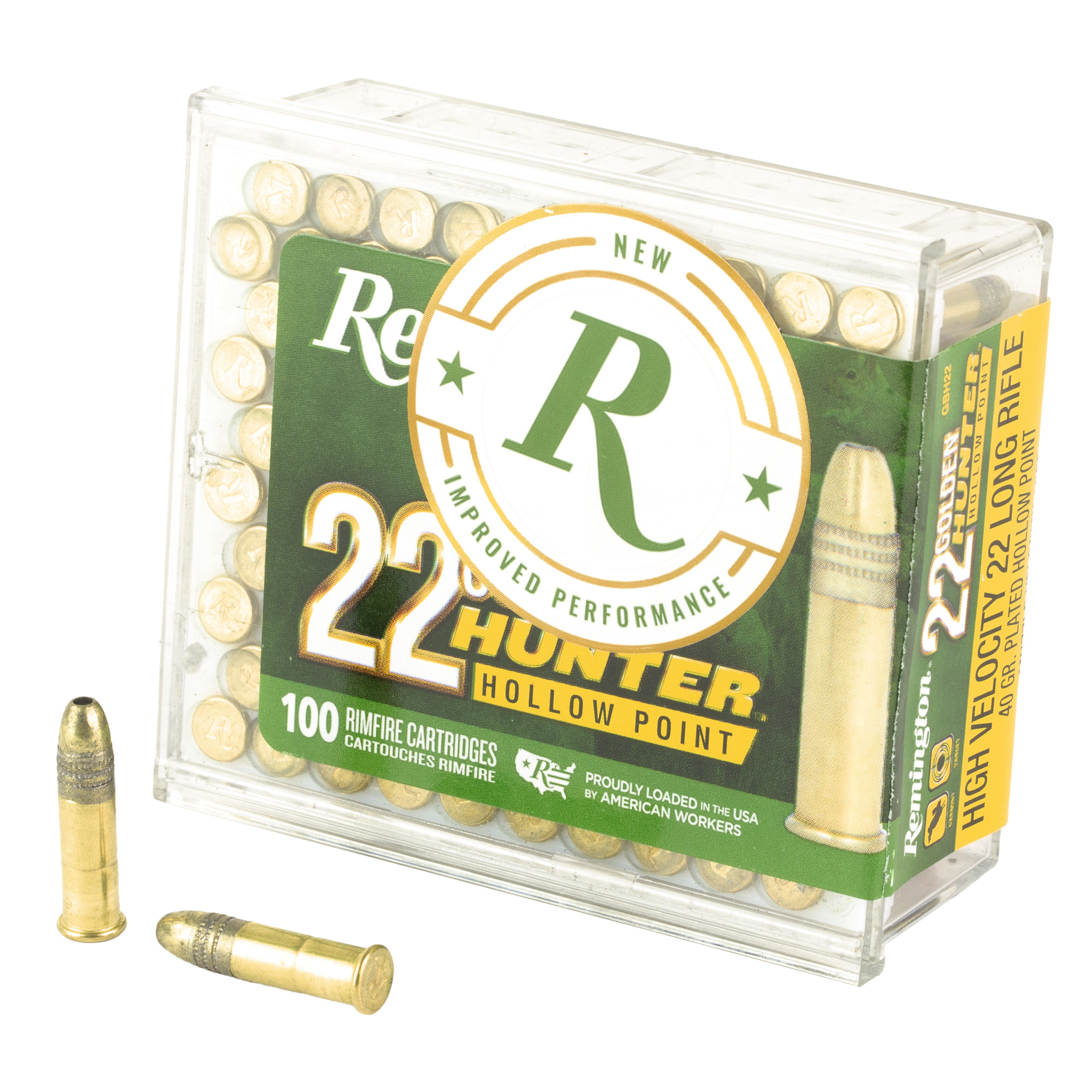 Remington Gld Hntr 22 LR 40 Grain Php 100/5000 bulk ammo product image