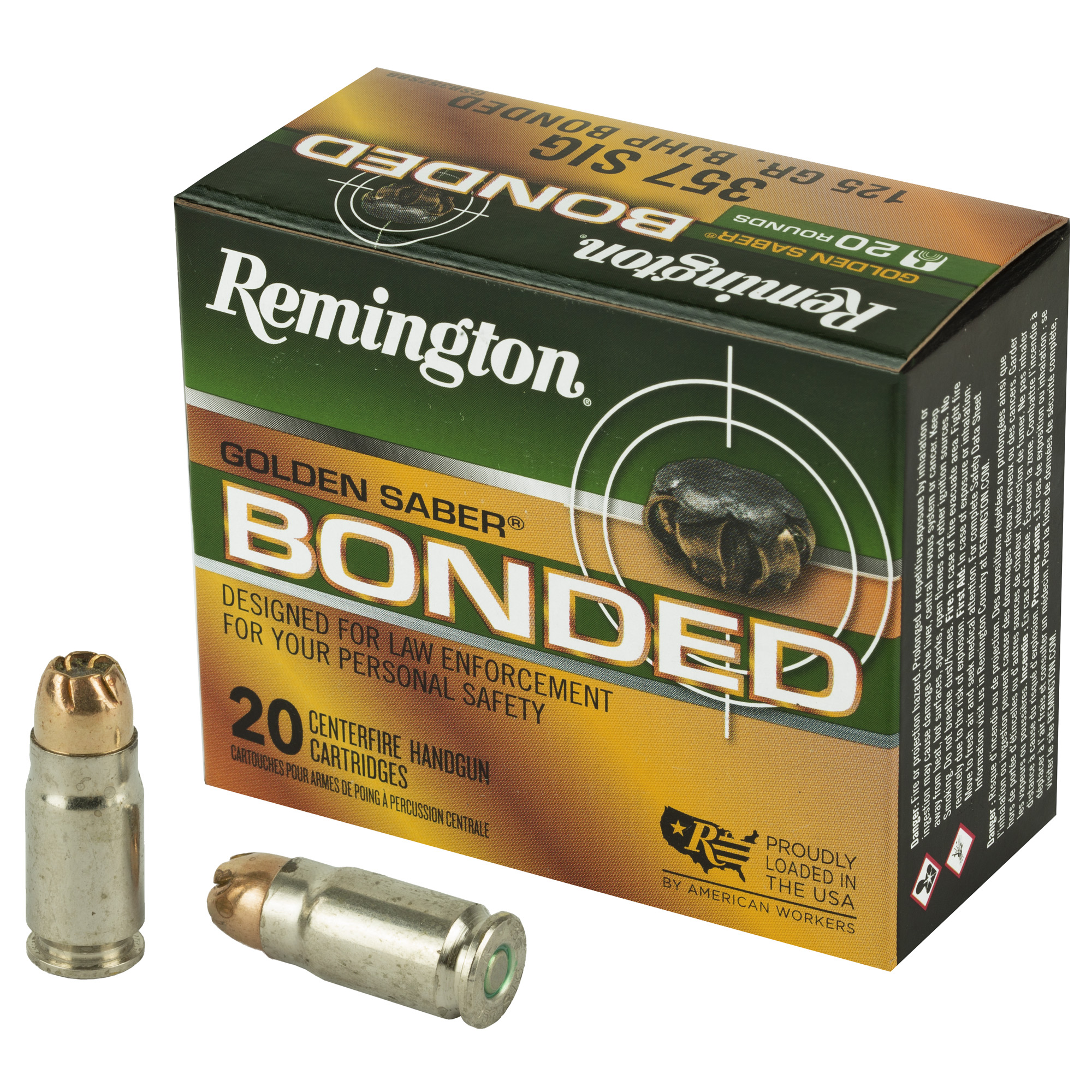 Remington Golden Sbr 357sig 125 Grain 20/500 bulk ammo product image