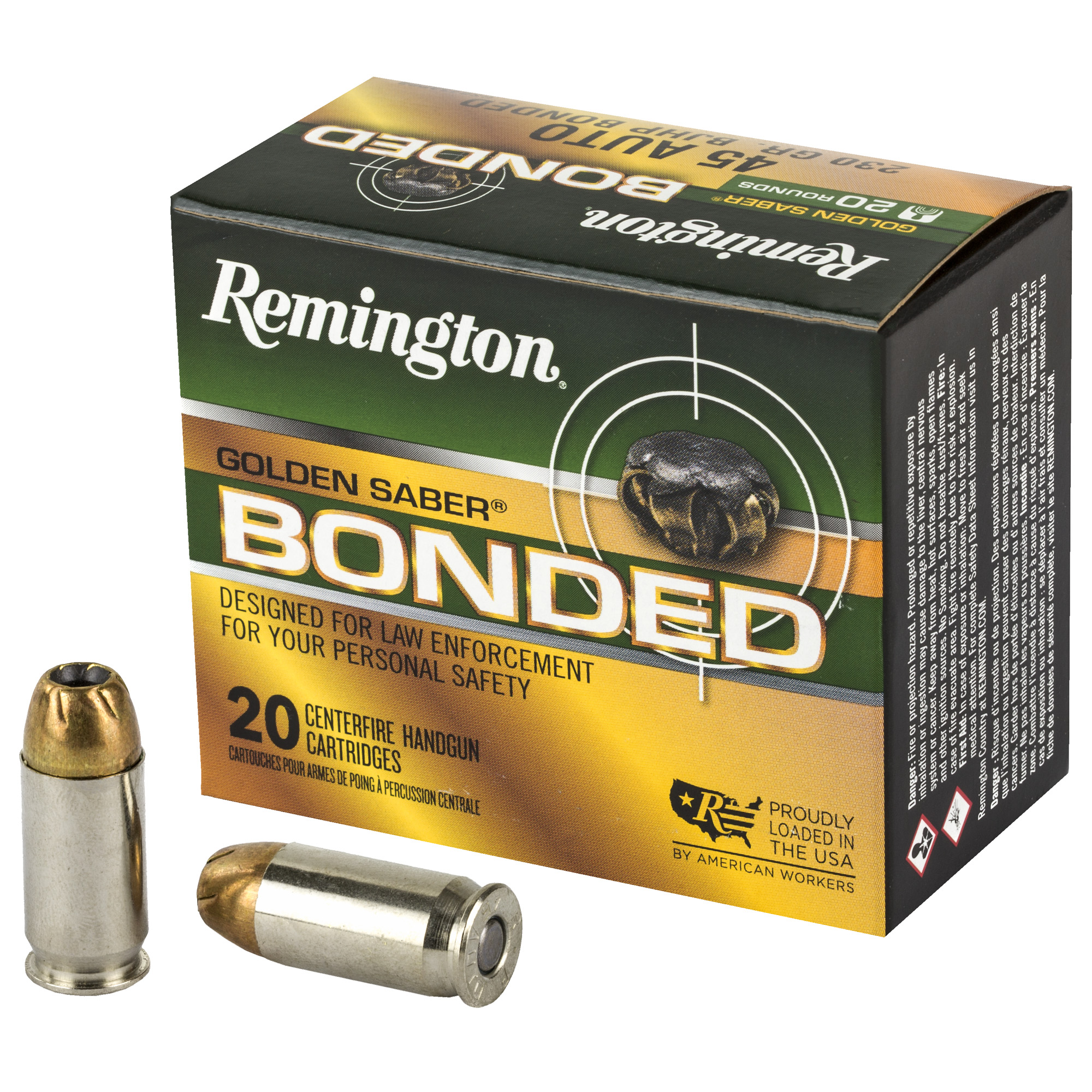 Remington Golden Sbr 45 ACP 230 Grain 20/500 bulk ammo product image