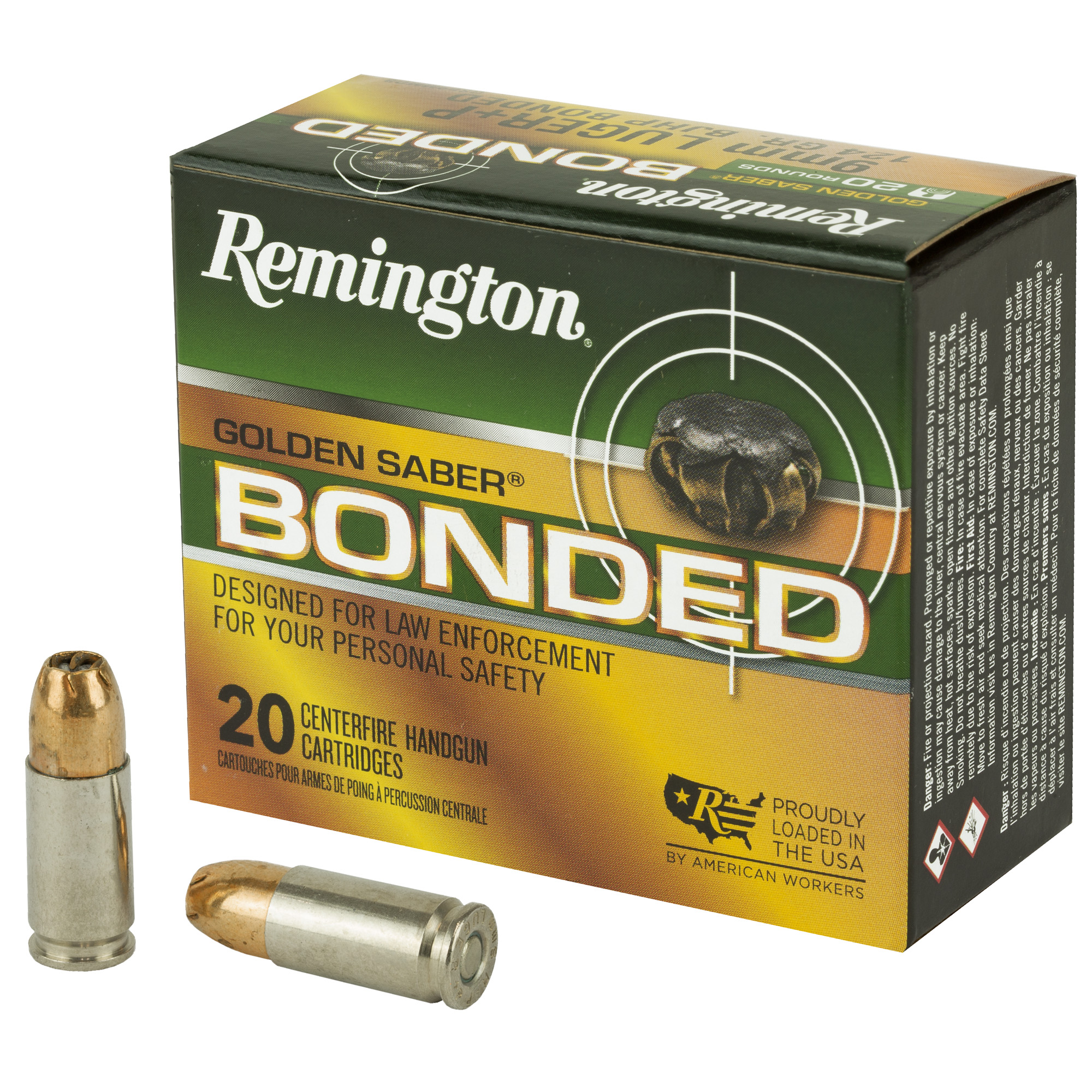 Remington Golden Sbr 9mm 124 Grain 20/500 bulk ammo product image
