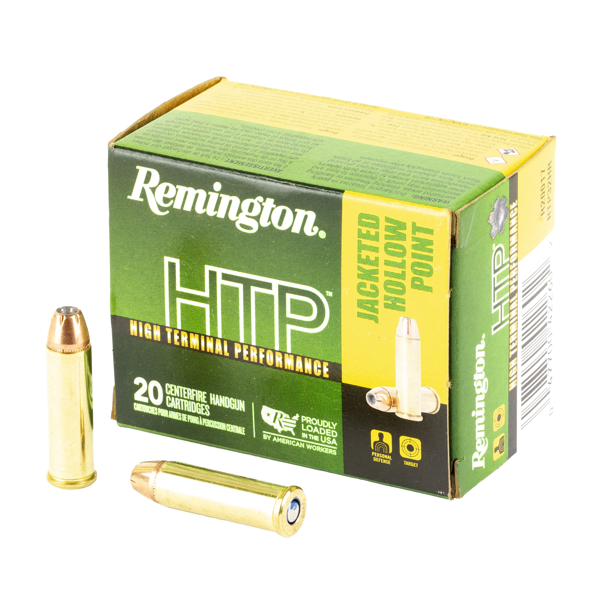 Remington Htp 32 H&r Mag 85 Grain JHP 20/500 bulk ammo product image
