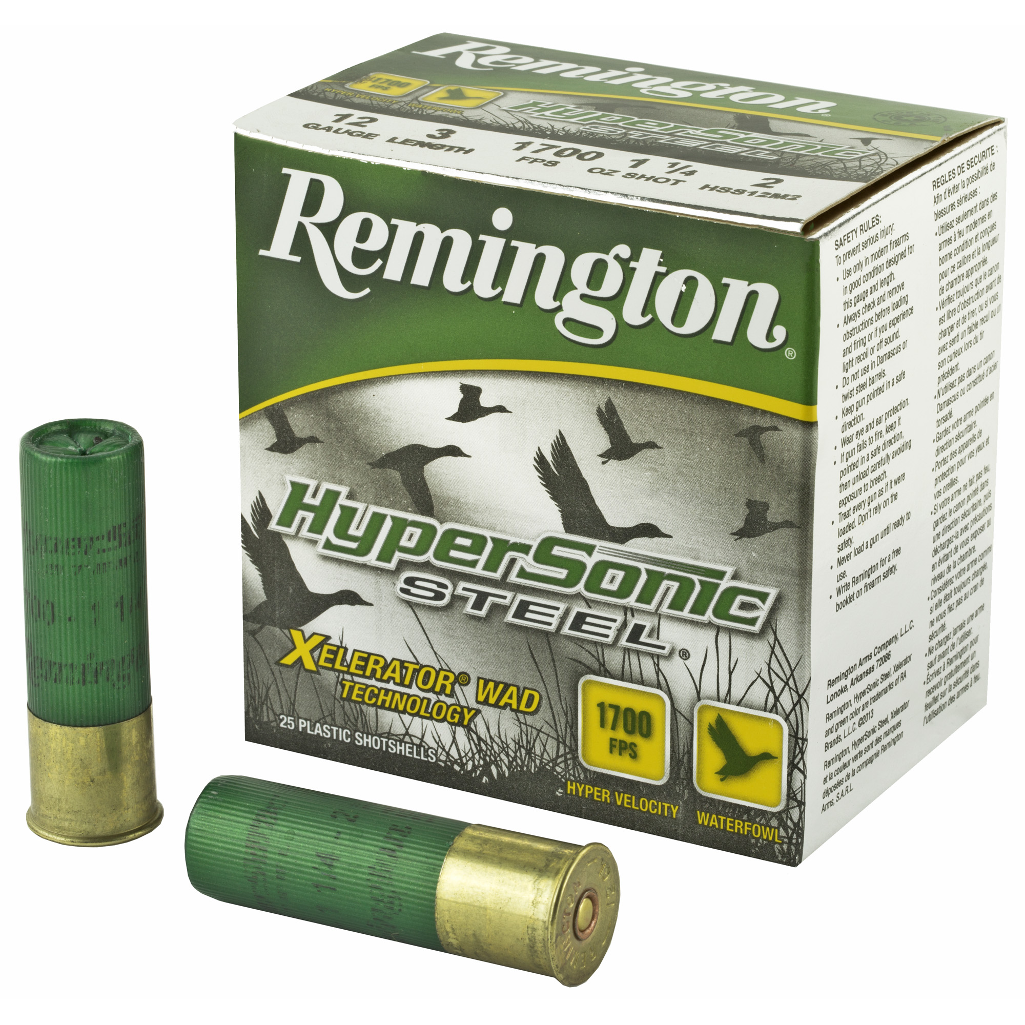 Remington Hypsnc Stl 12 Gauge 3″ #2 25/250 bulk ammo product image