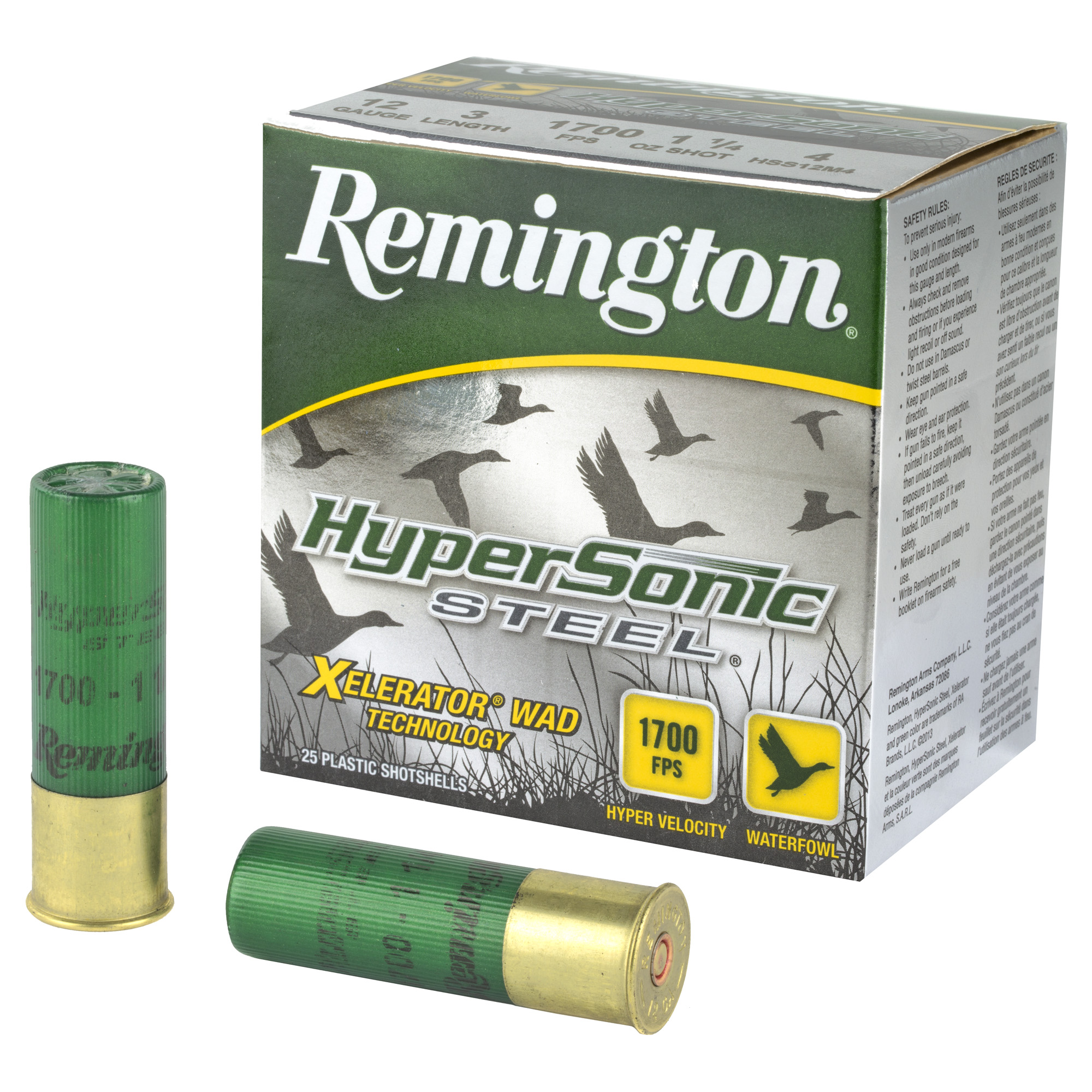 Remington Hypsnc Stl 12 Gauge 3″ #4 25/250 bulk ammo product image
