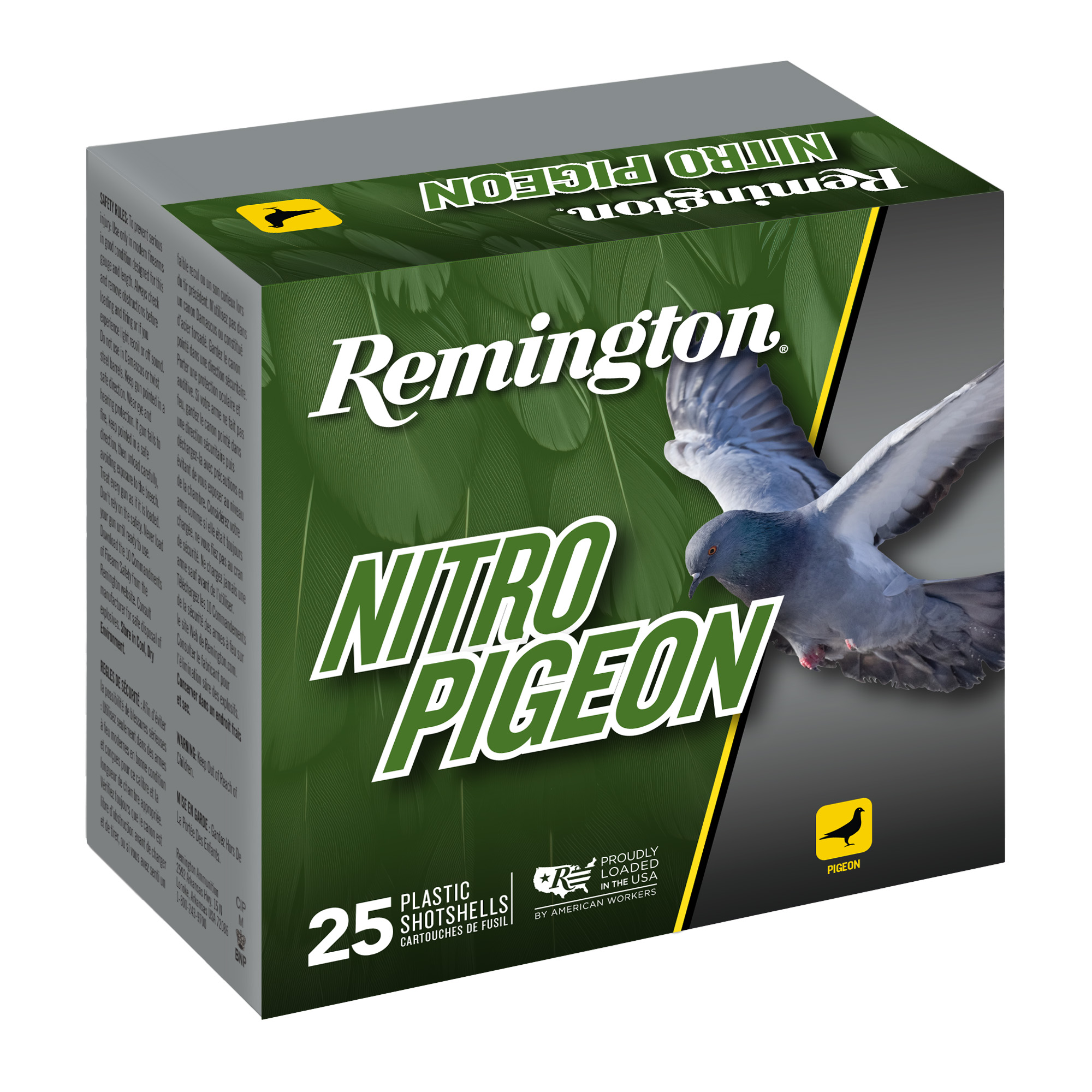Remington Nitro Pigeon 12 Gauge 2.75″ #7.5 Shot 25/250 bulk ammo product image