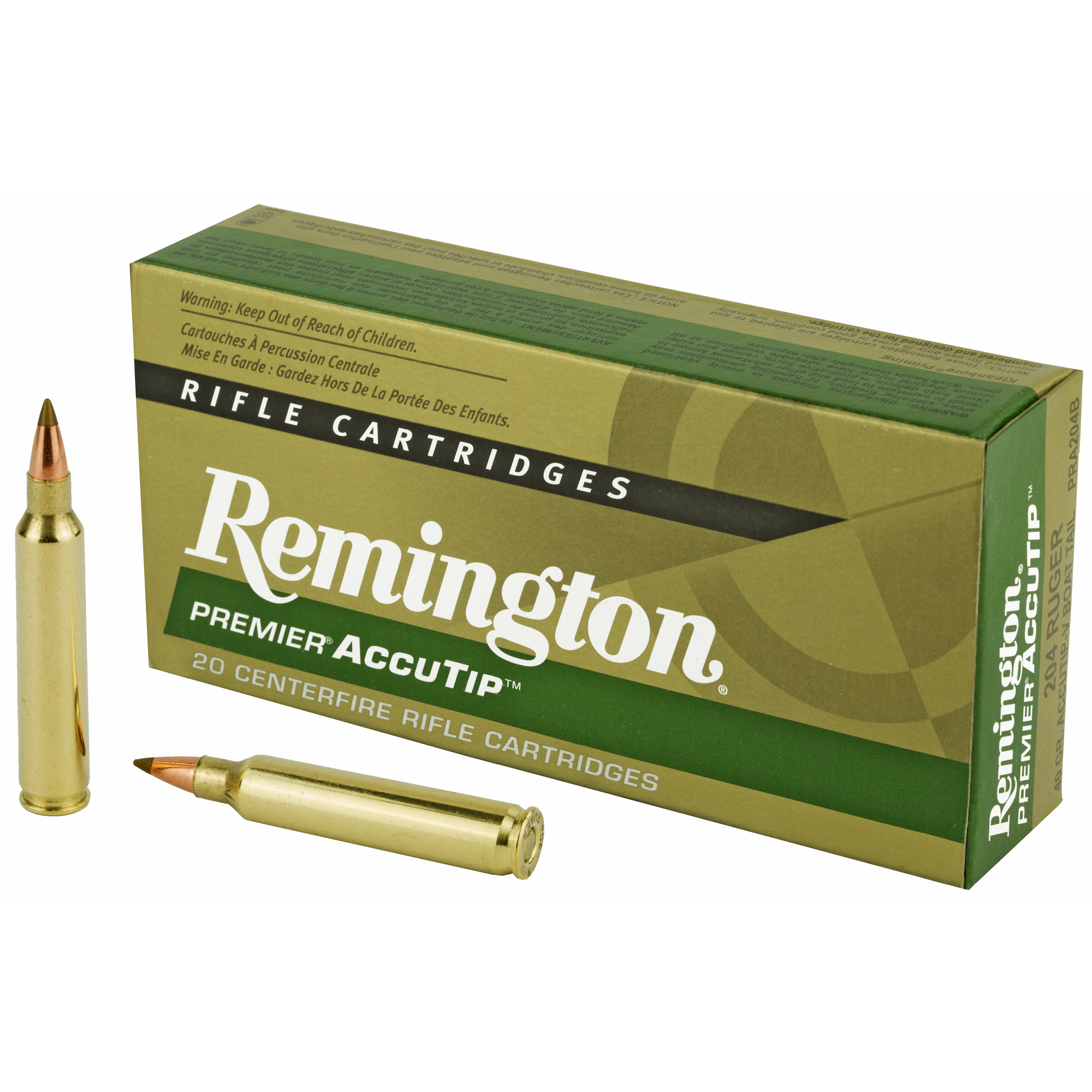 Remington Prmr Accu 204rug 40 Grain 20/200 bulk ammo product image