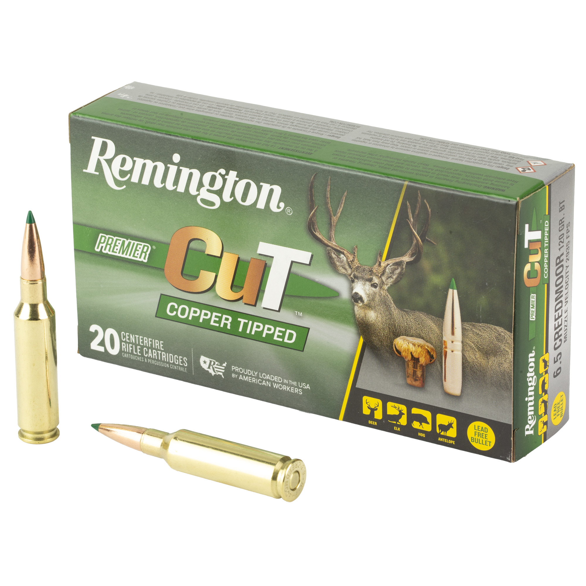 Remington Prmrcut Cpr 6.5crd 120 Grain 20/200 bulk ammo product image