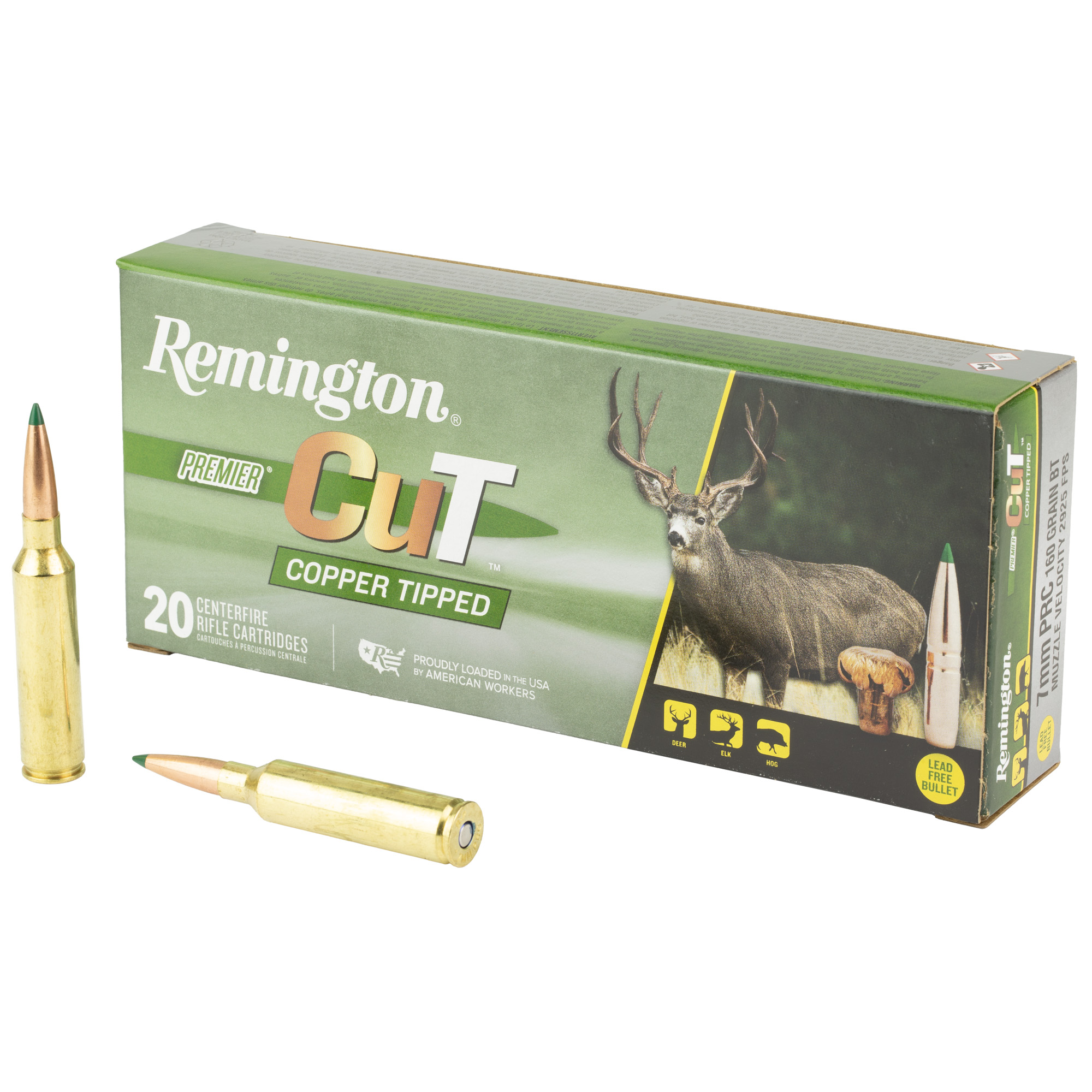Remington Prmrcut Cpr 7mmprc 160 Grain 20/200 bulk ammo product image