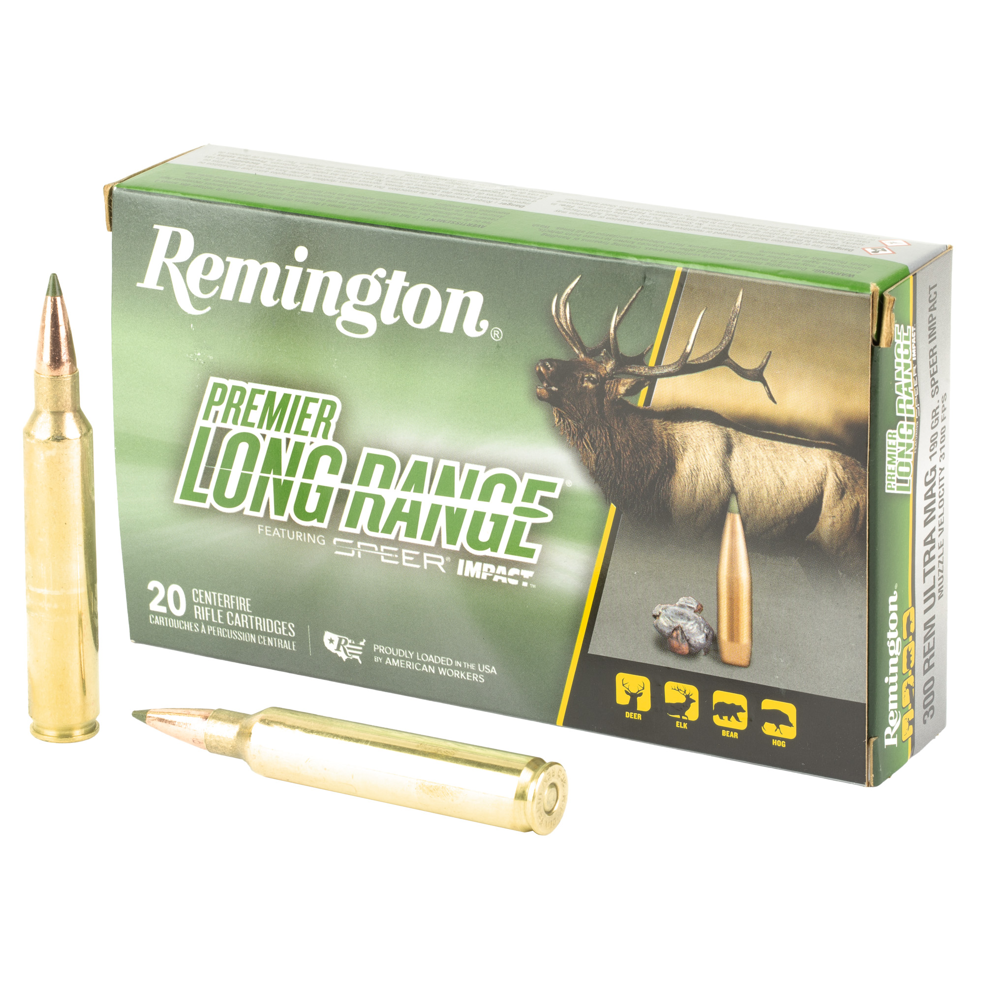 Remington Speer Impact 300rem 190 Grain 20/200 bulk ammo product image